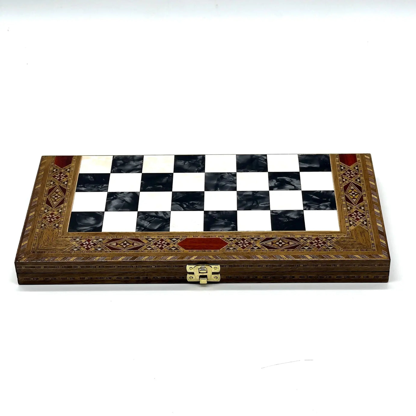 9" Handmade Small Luxury Folding Wooden Black Chess Board