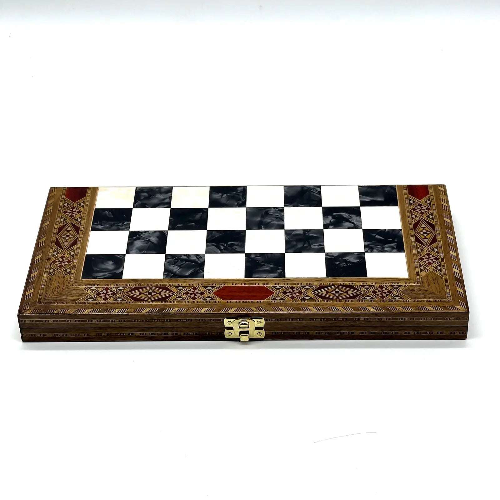 9" Handmade Small Luxury Folding Wooden Black Chess Board