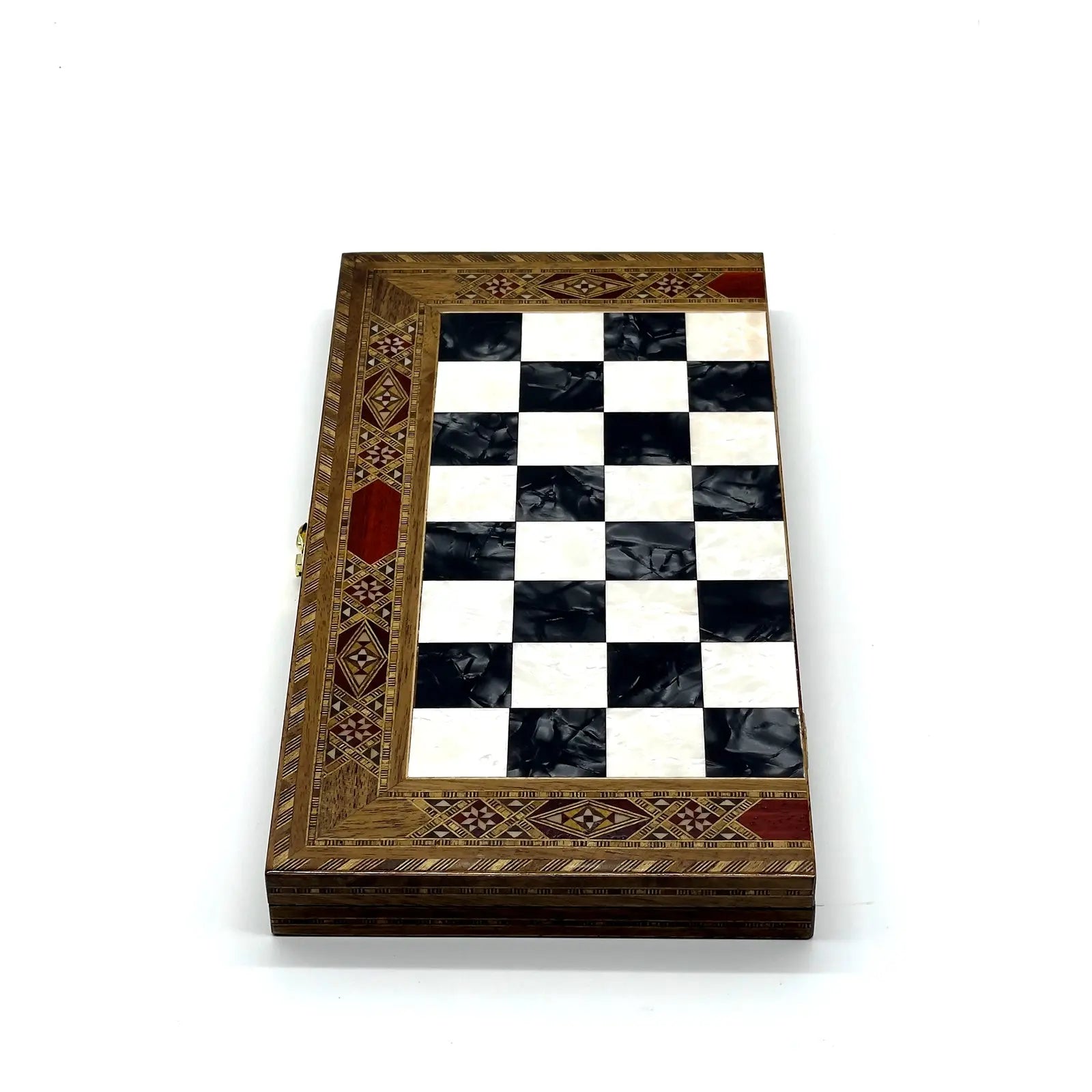 9" Handmade Small Luxury Folding Wooden Black Chess Board