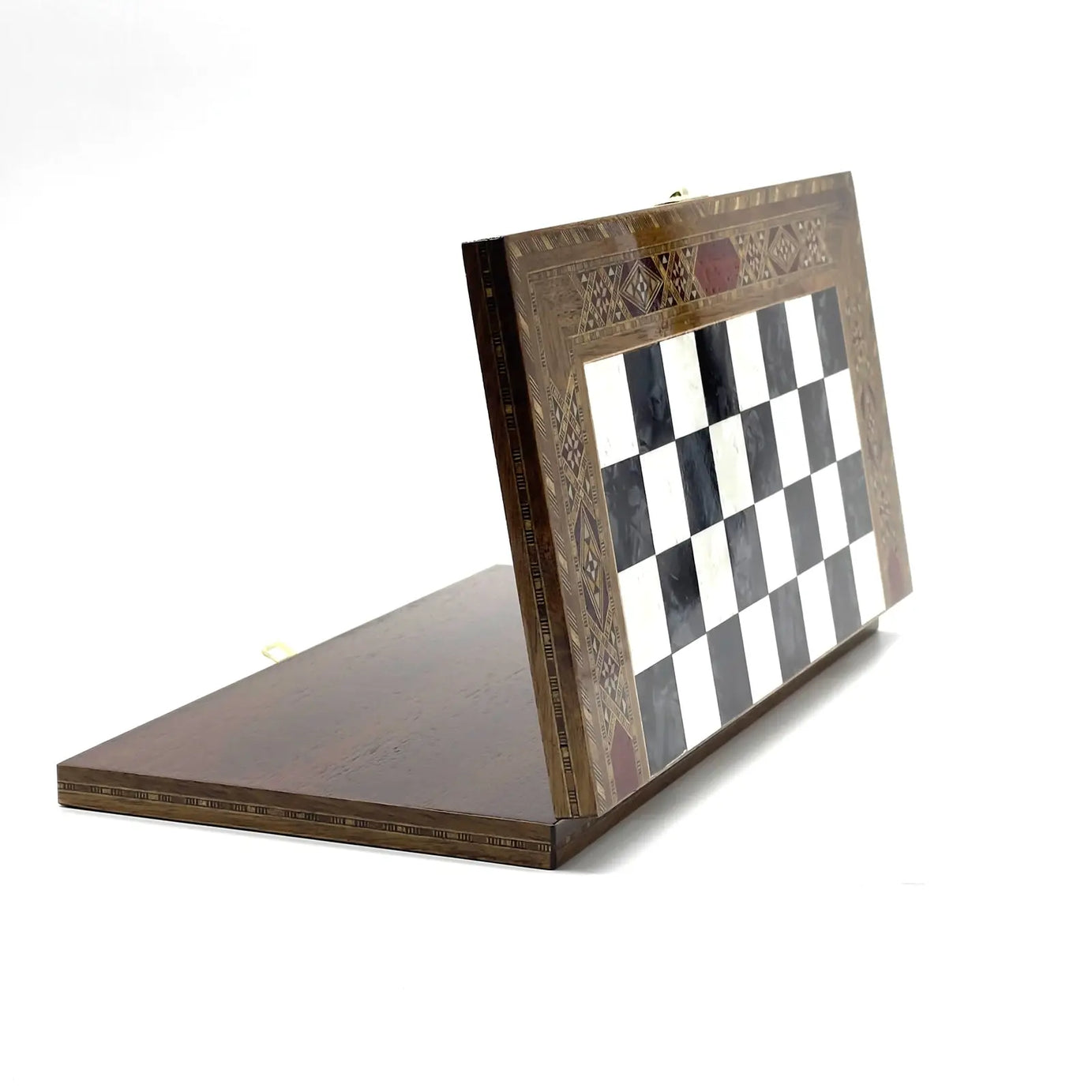 9" Handmade Small Luxury Folding Wooden Black Chess Board