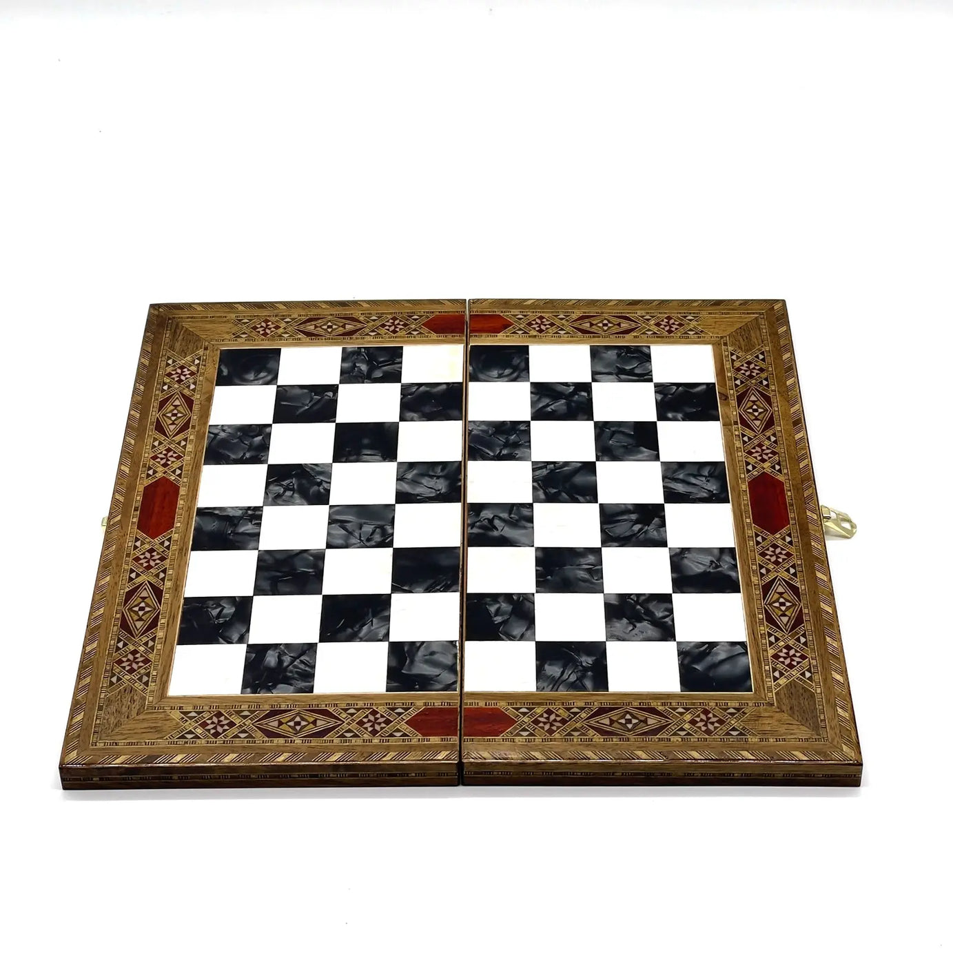 9" Handmade Small Luxury Folding Wooden Black Chess Board