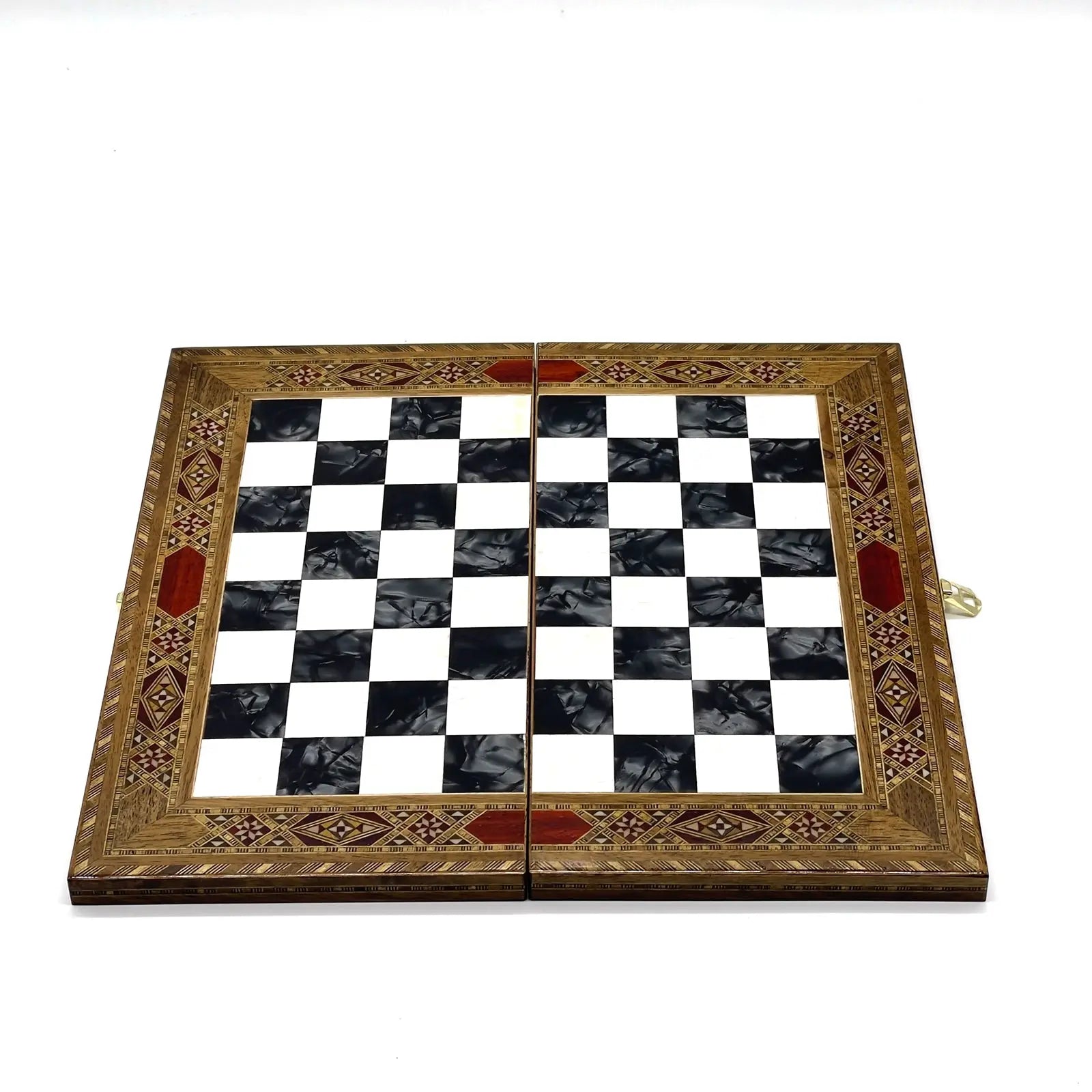 9" Handmade Small Luxury Folding Wooden Black Chess Board