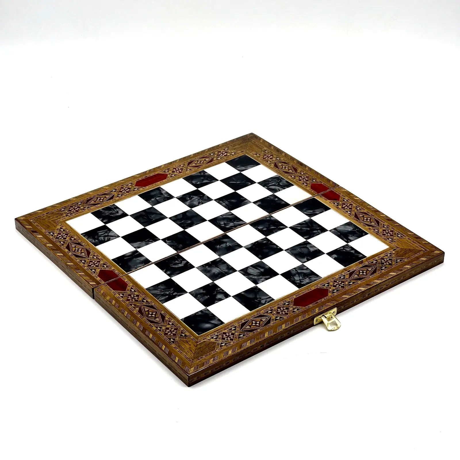 9" Handmade Small Luxury Folding Wooden Black Chess Board