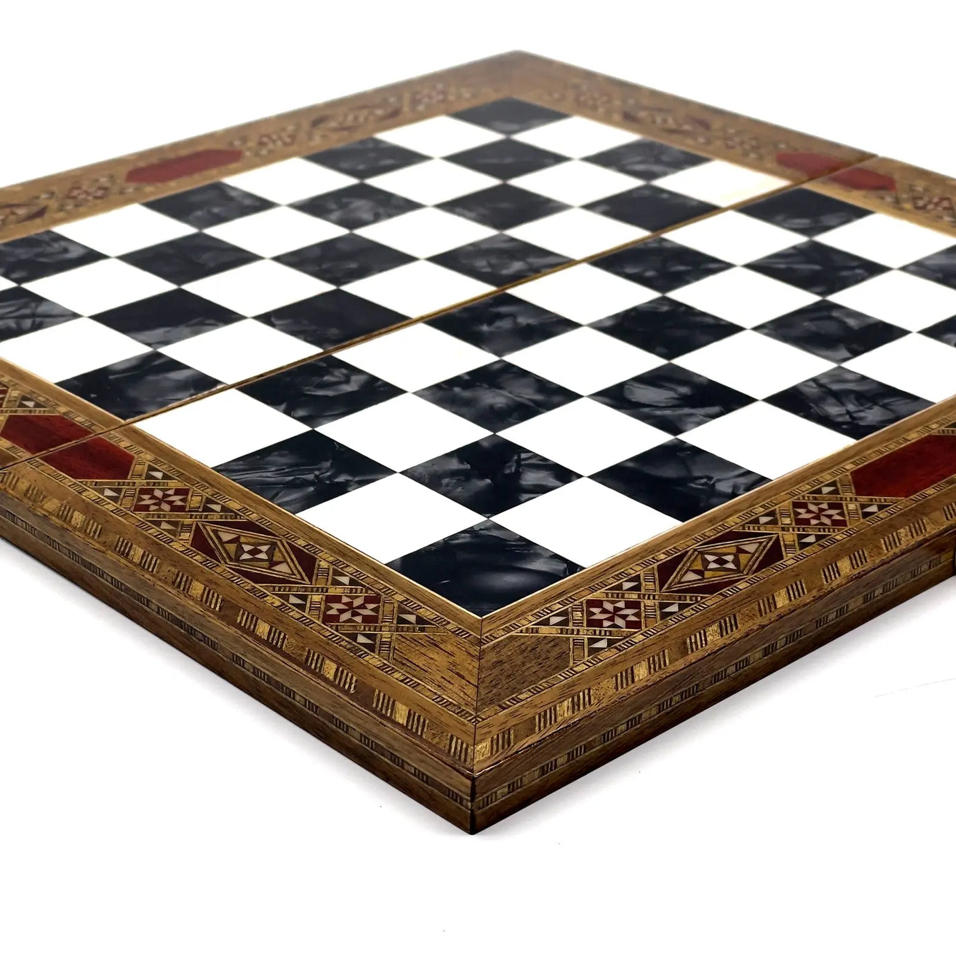 9" Handmade Small Luxury Folding Wooden Black Chess Board