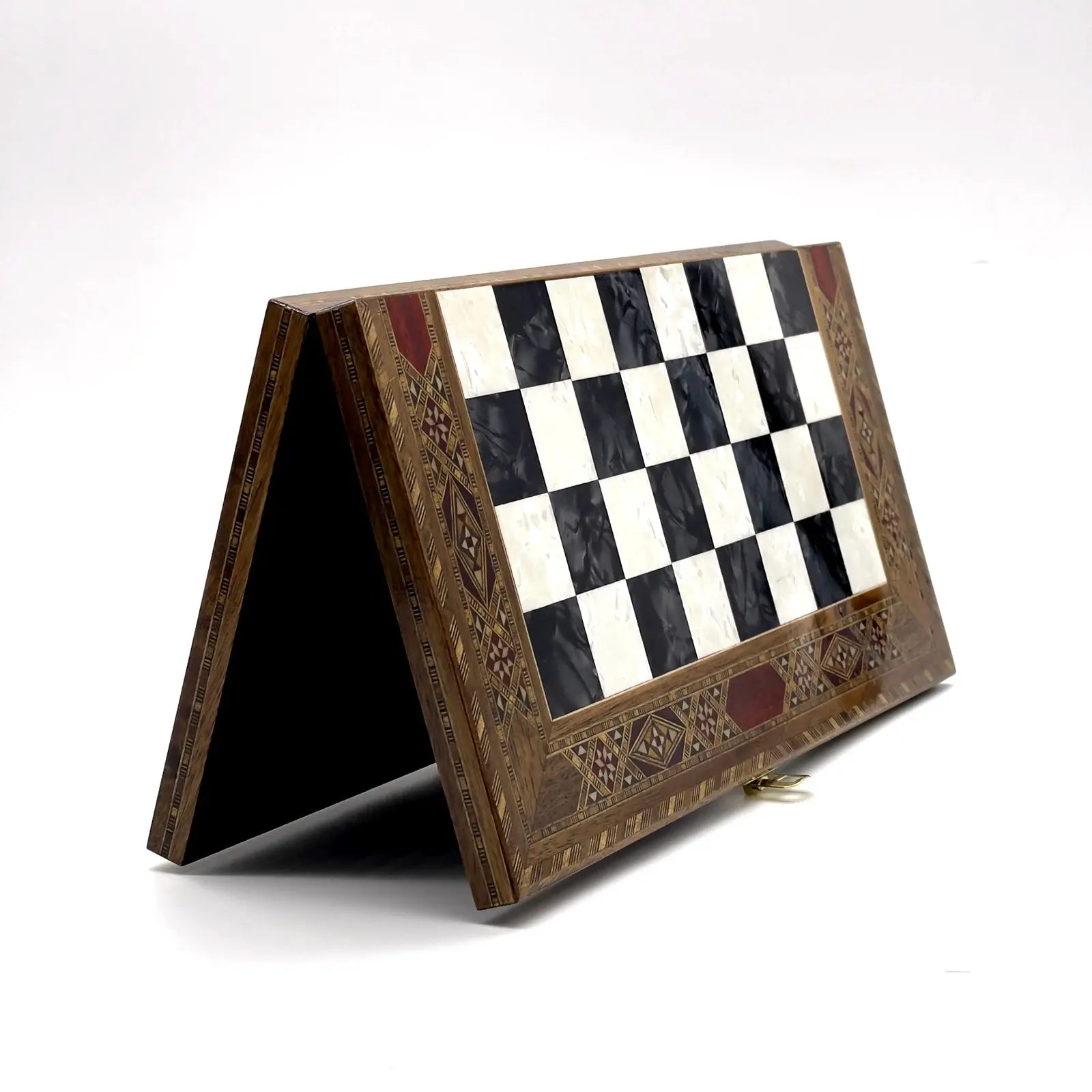 9" Handmade Small Luxury Folding Wooden Black Chess Board