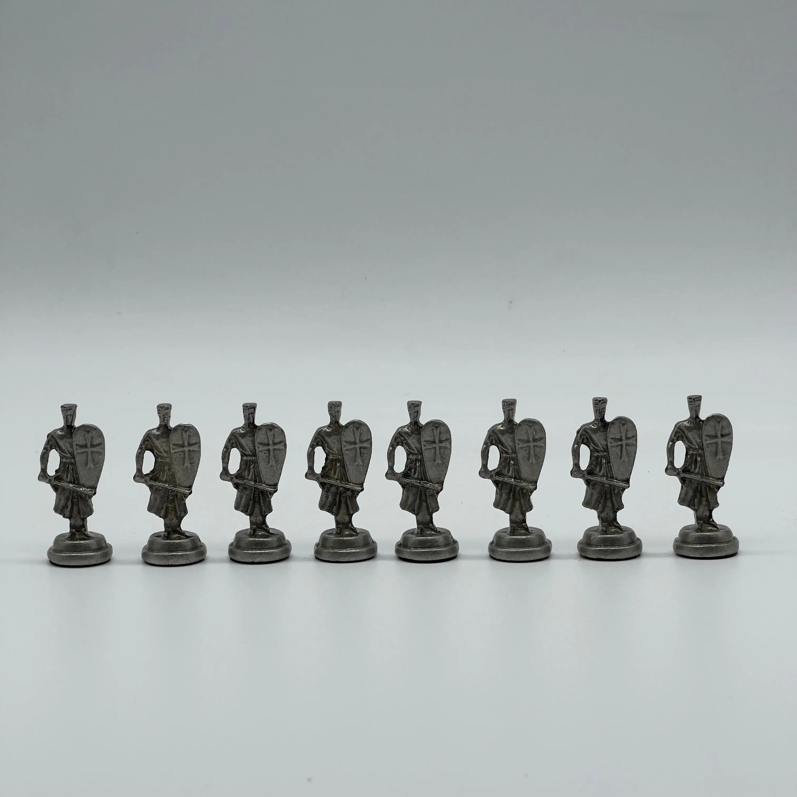 Handmade Metal Chess Pieces, Ottomans vs British Metal Chess Pieces Set