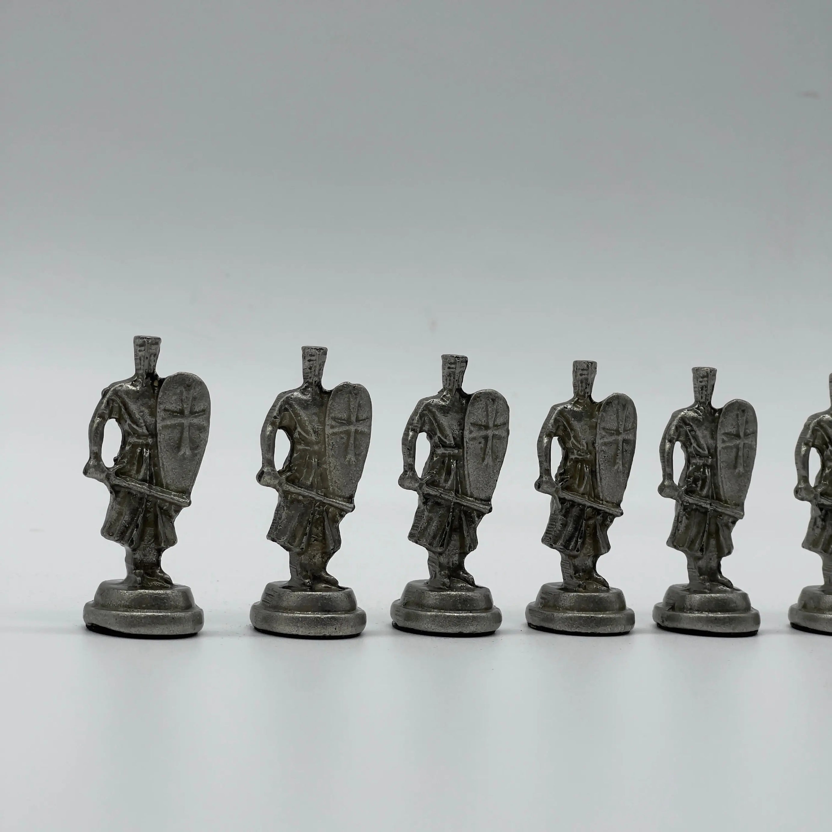 Handmade Metal Chess Pieces, Ottomans vs British Metal Chess Pieces Set