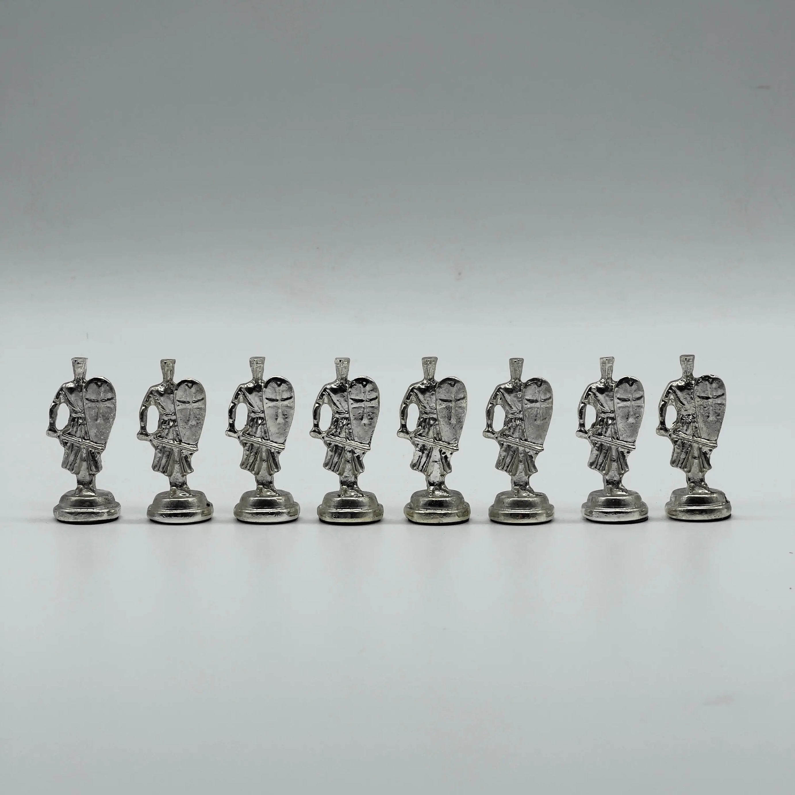 Handmade Metal Large Chess Pieces, Gold Ottomans Large Metal Chess Pieces