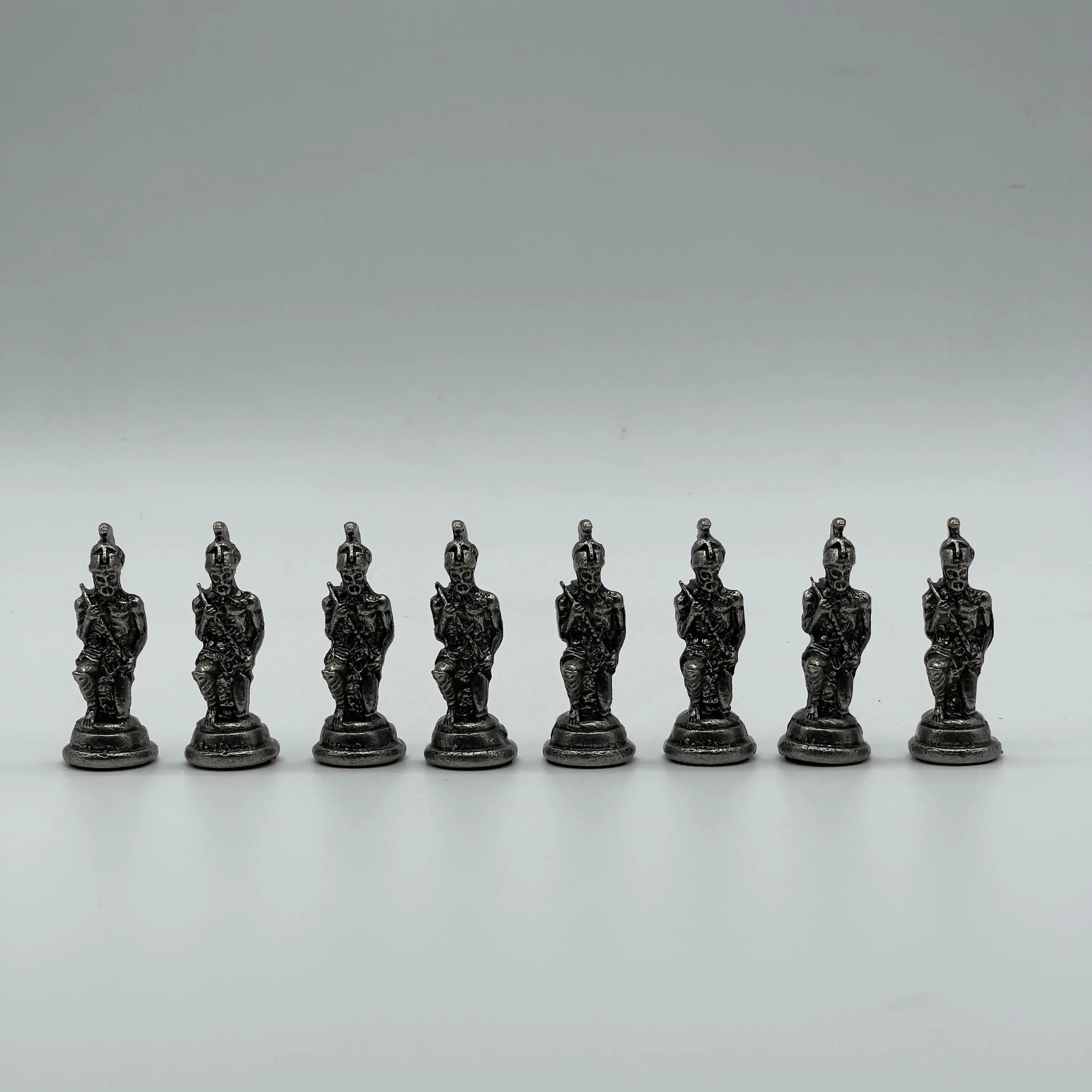 Handmade Copper-Silver Large Metal Pegasus Chess Pieces, Chess Pieces Set