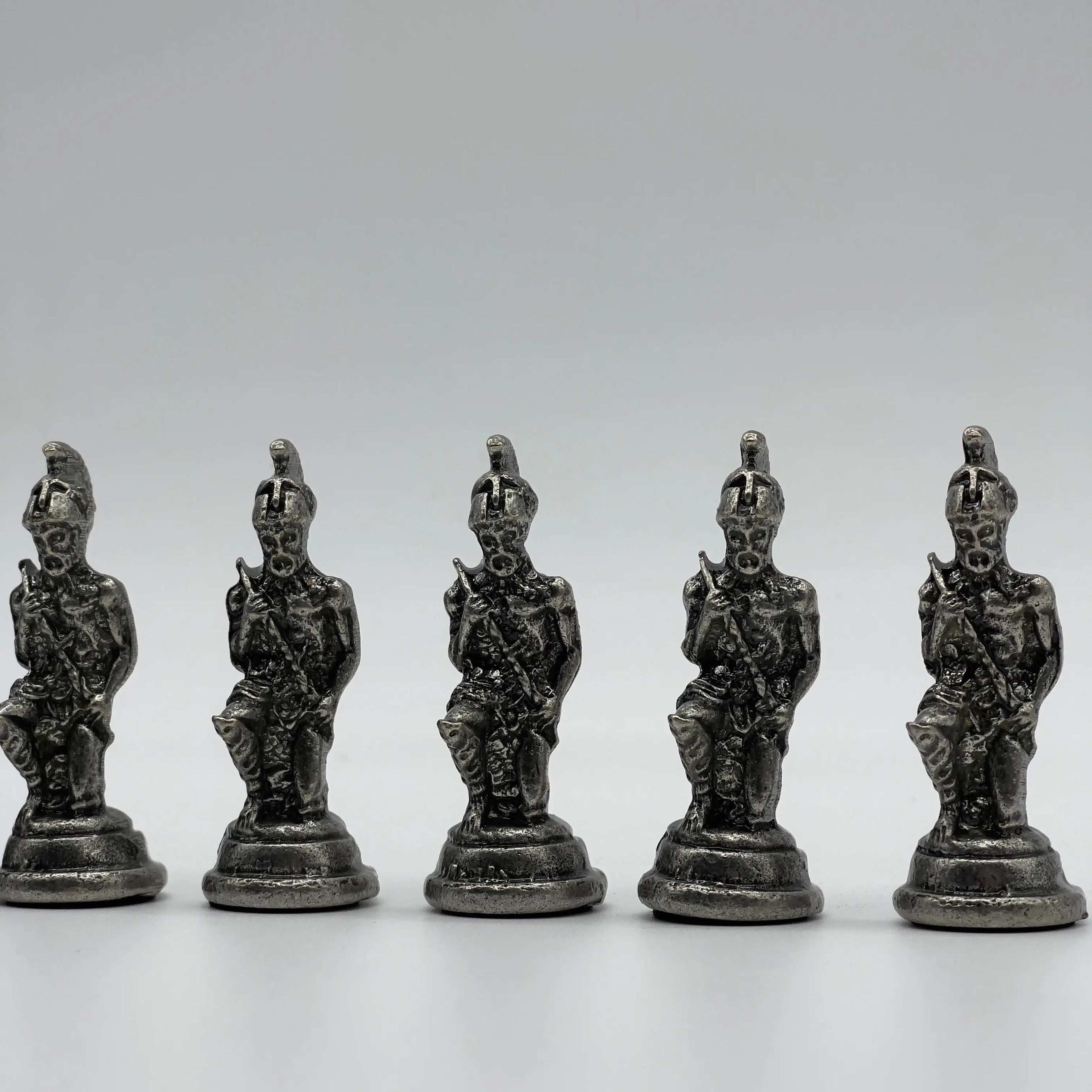 Handmade Copper-Silver Large Metal Pegasus Chess Pieces, Chess Pieces Set