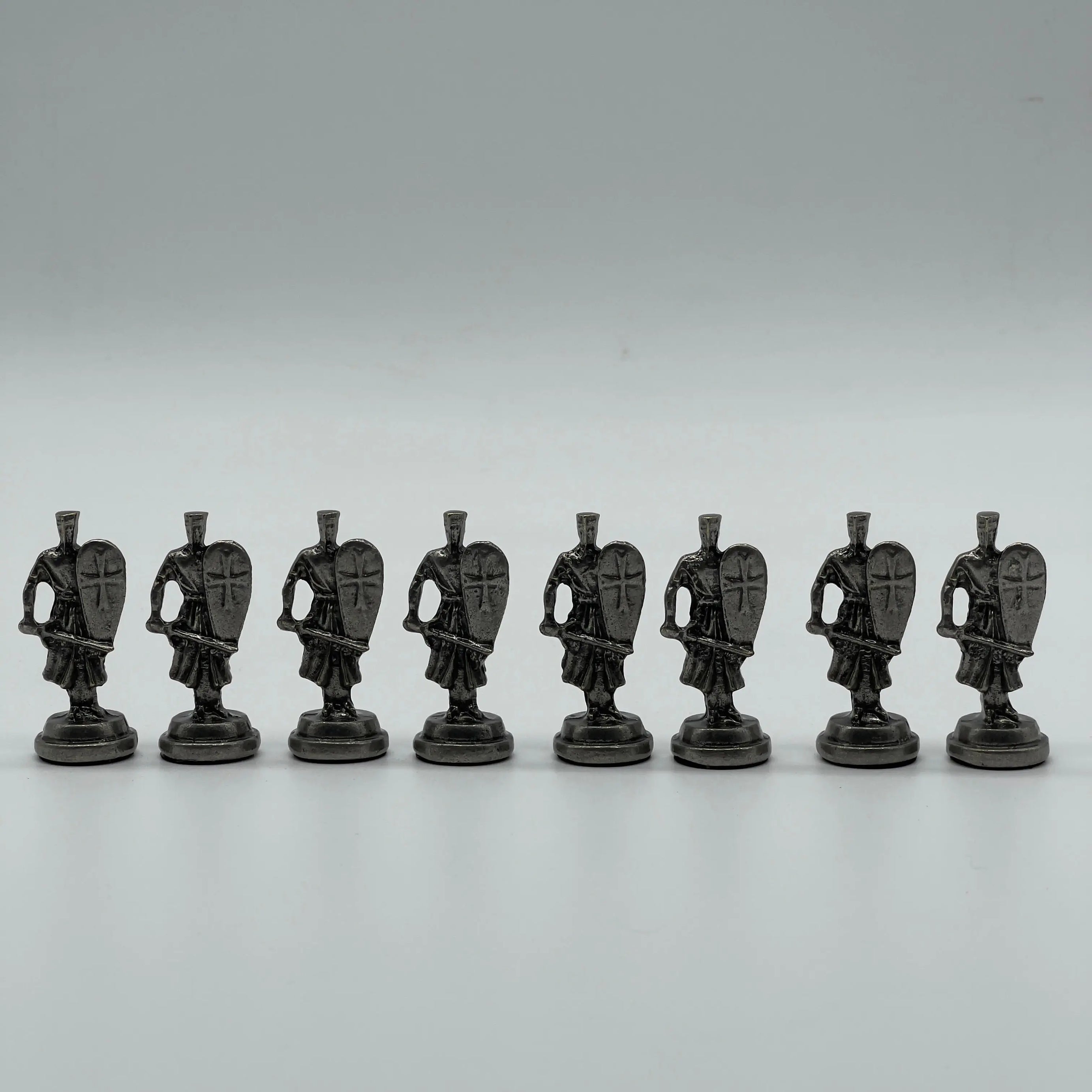 Handmade Metal Chess Pieces, Ottomans vs British Metal Chess Pieces Set