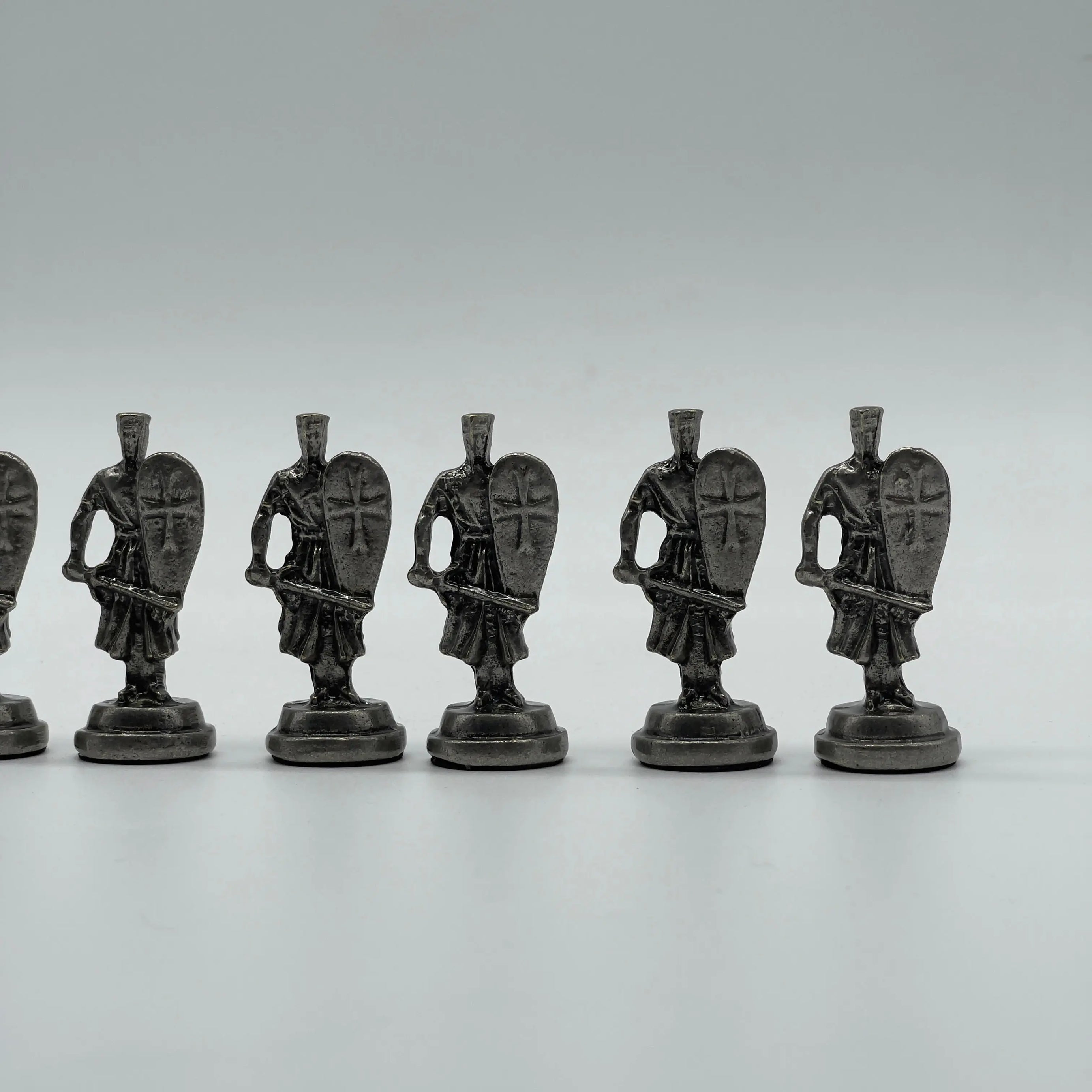 Handmade Metal Chess Pieces, Ottomans vs British Metal Chess Pieces Set