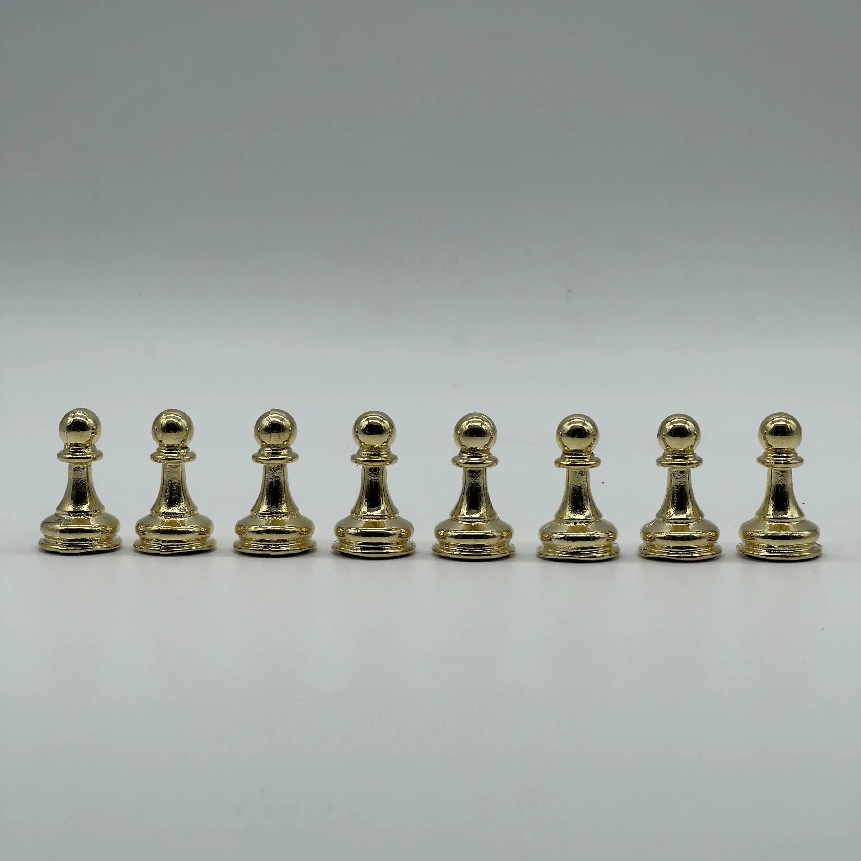 Handmade Metal Classic Chess Pieces, Gold-Silver Metal Chess Pieces