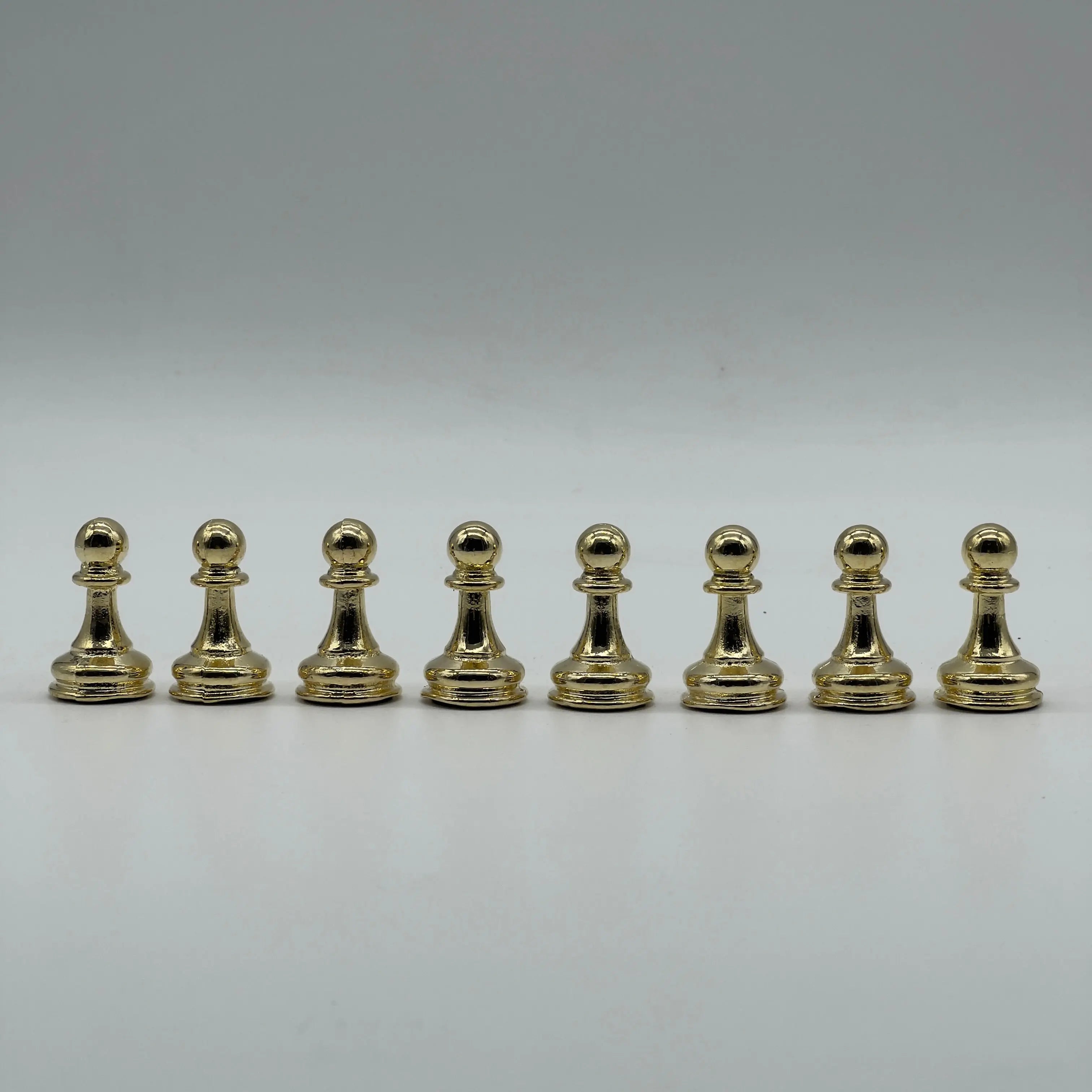 Handmade Metal Classic Chess Pieces, Gold-Silver Metal Chess Pieces