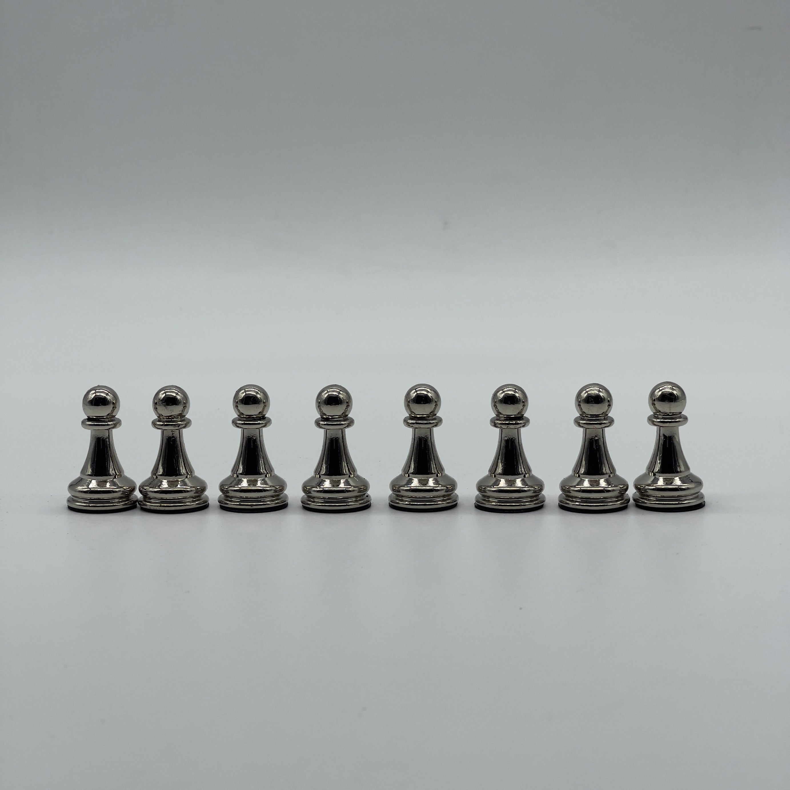 Handmade Classic Metal Chess Pieces, Copper-Silver Metal Chess Pieces Set