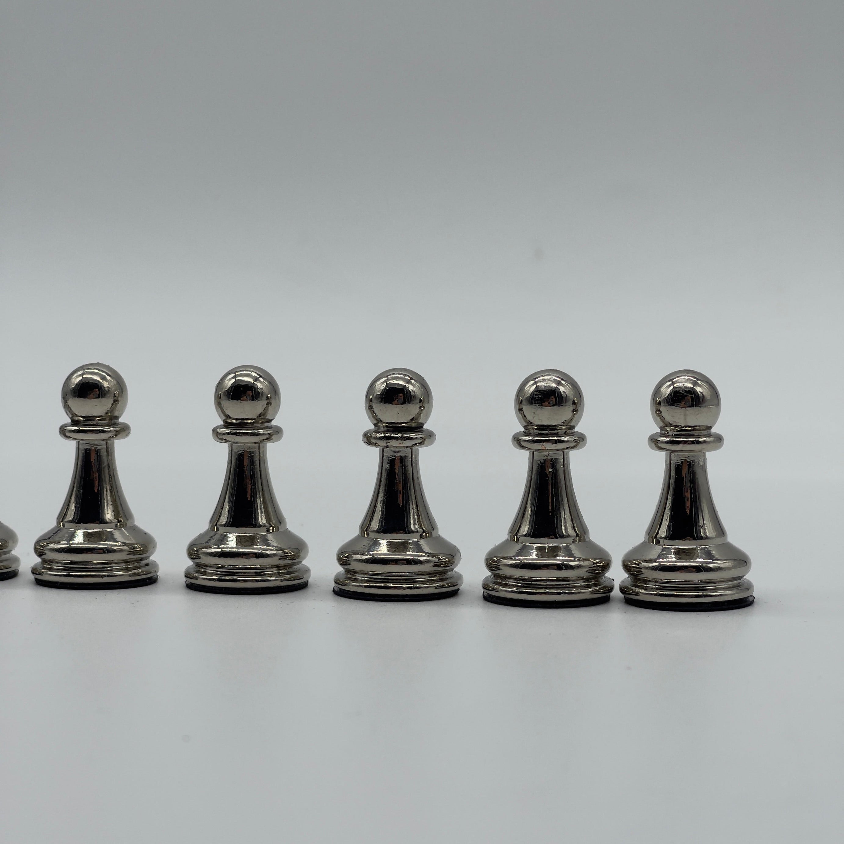 Handmade Classic Metal Chess Pieces, Copper-Silver Metal Chess Pieces Set