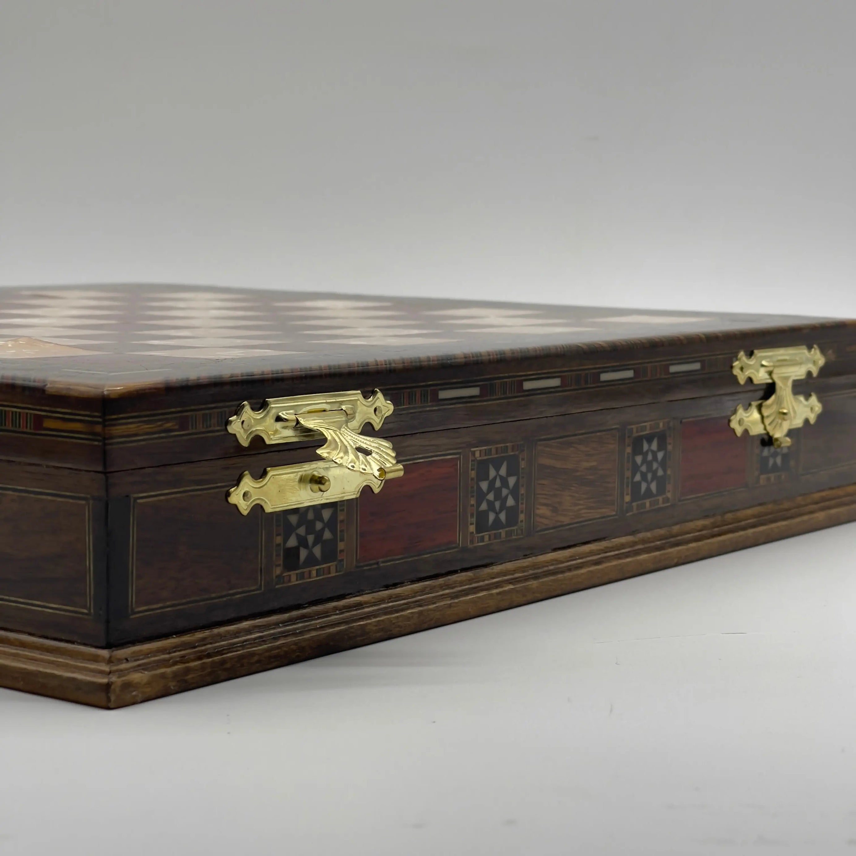 15.3" Rosewood Handmade Storage Luxury Wooden Chess Board