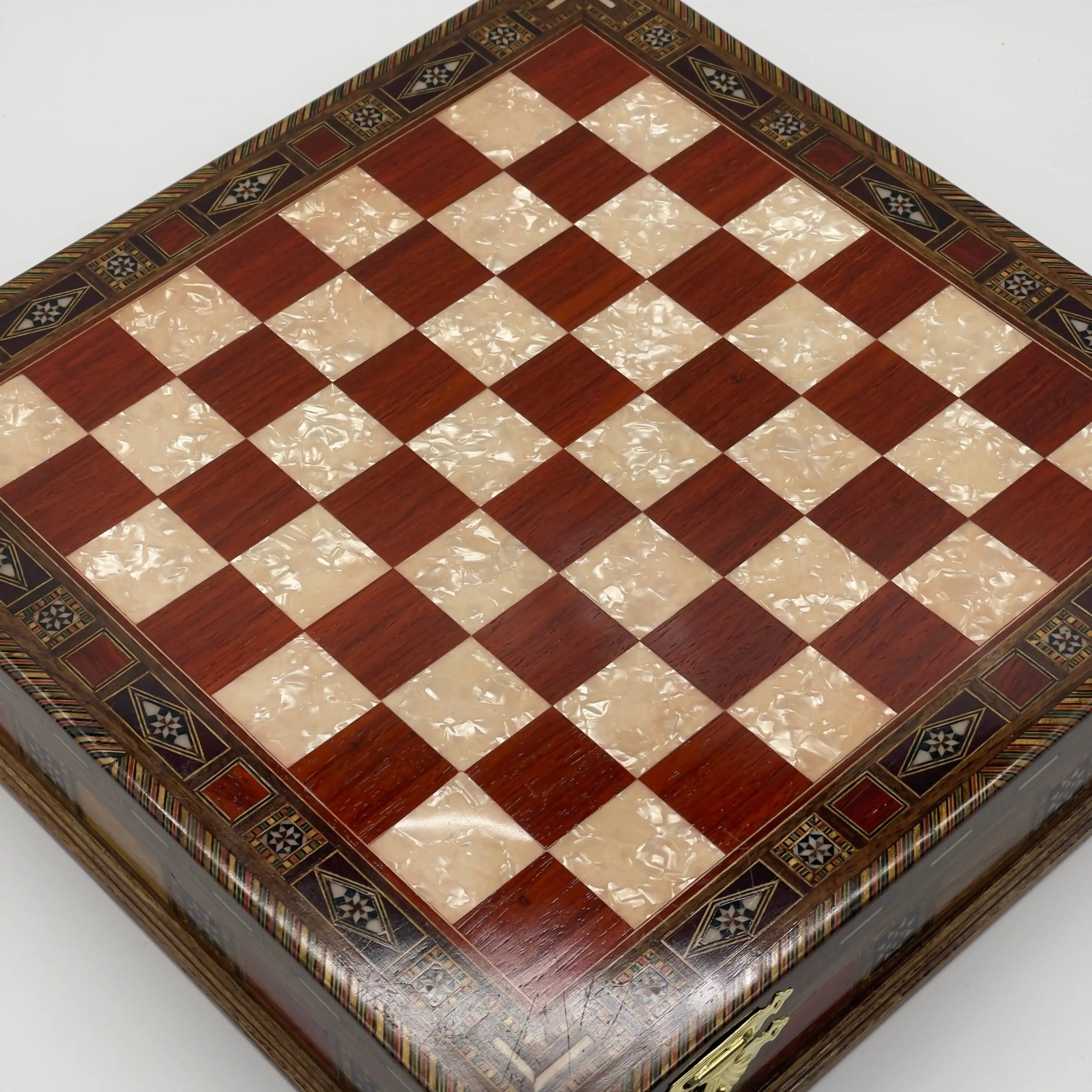 15.3" Rosewood Handmade Storage Luxury Wooden Chess Board