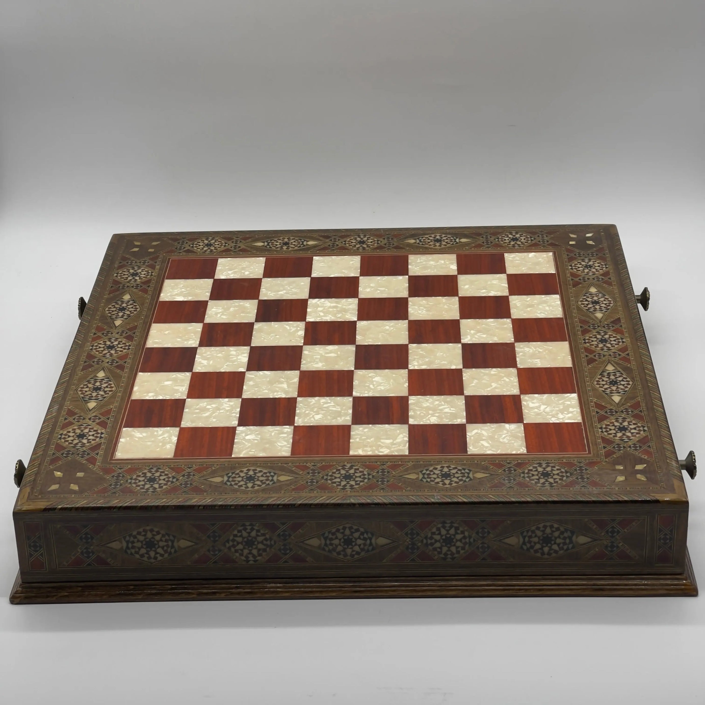 Rosewood Luxury Handmade Wooden Drawers Large Chess Board