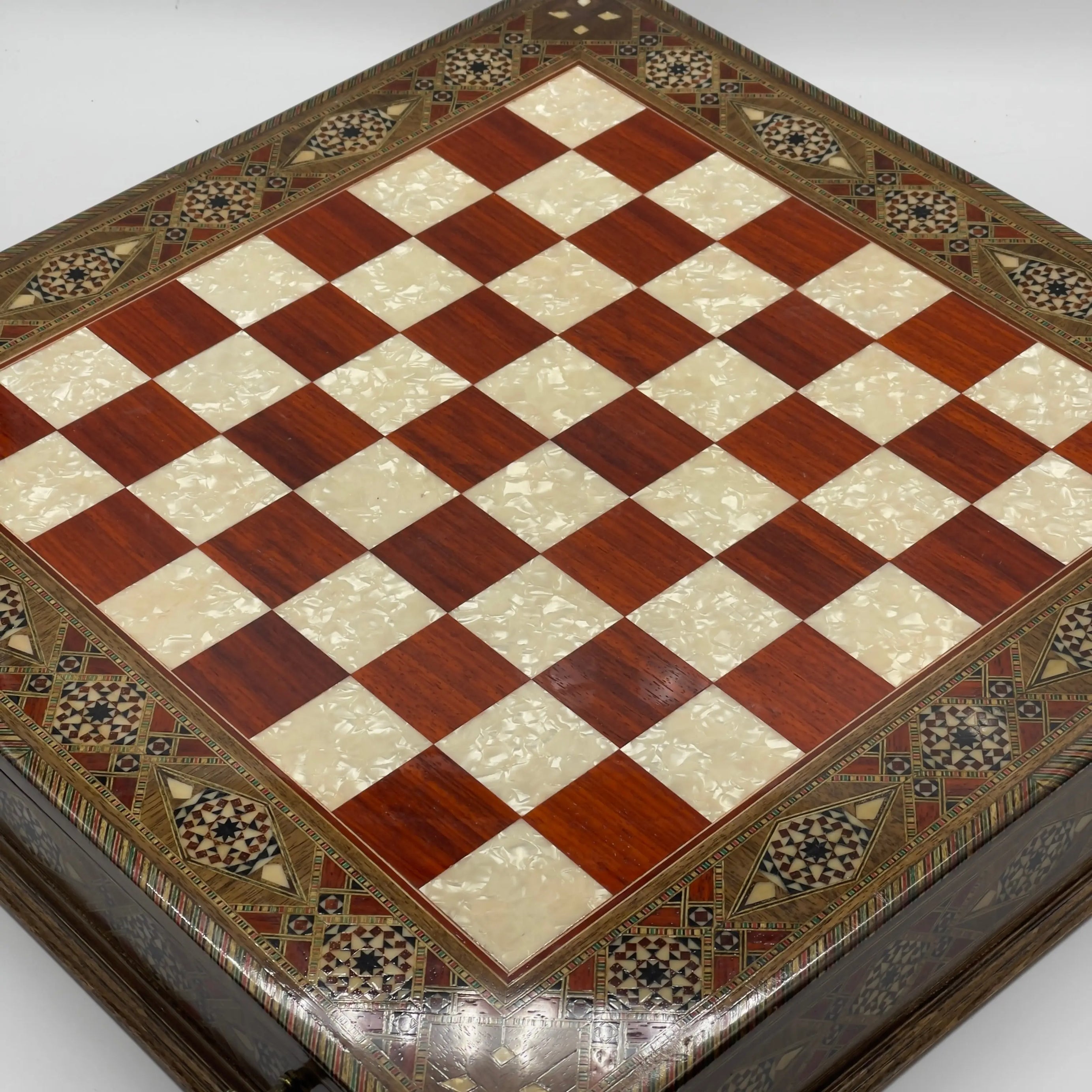 Rosewood Luxury Handmade Wooden Drawers Large Chess Board