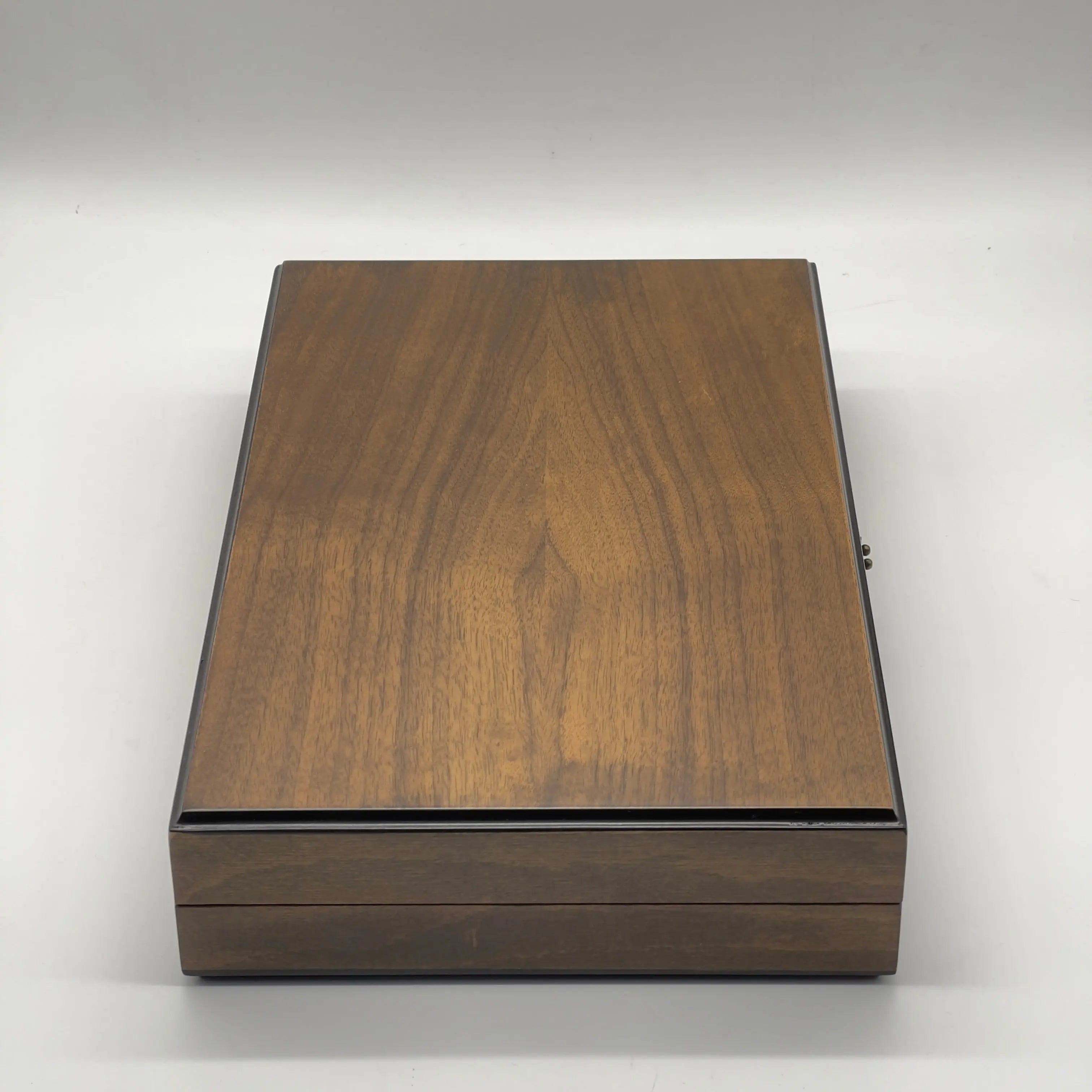 19.3" Personalized Natural Walnut Backgammon Set - Customized Backgammon Board Set