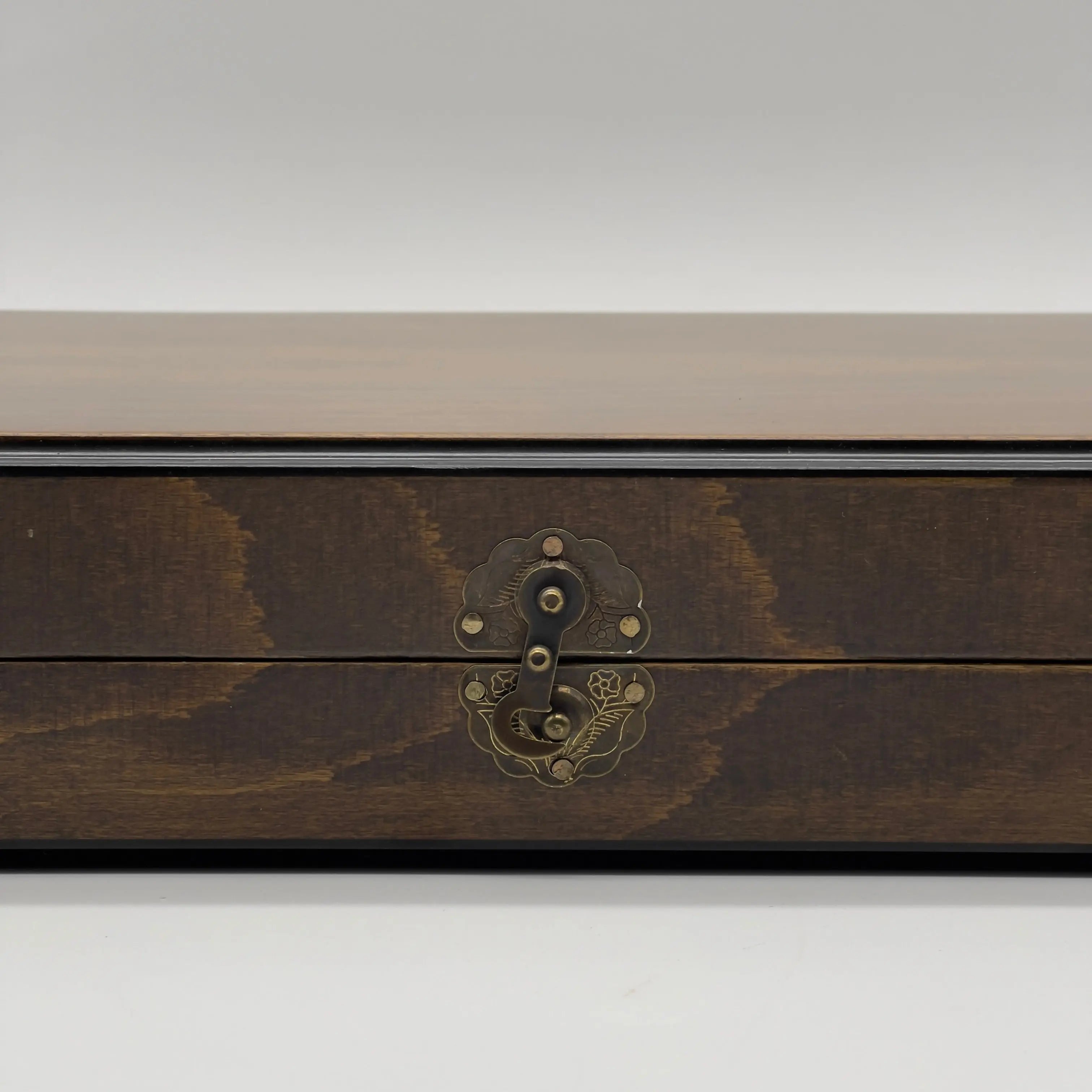 19.3" Personalized Natural Walnut Backgammon Set - Customized Backgammon Board Set