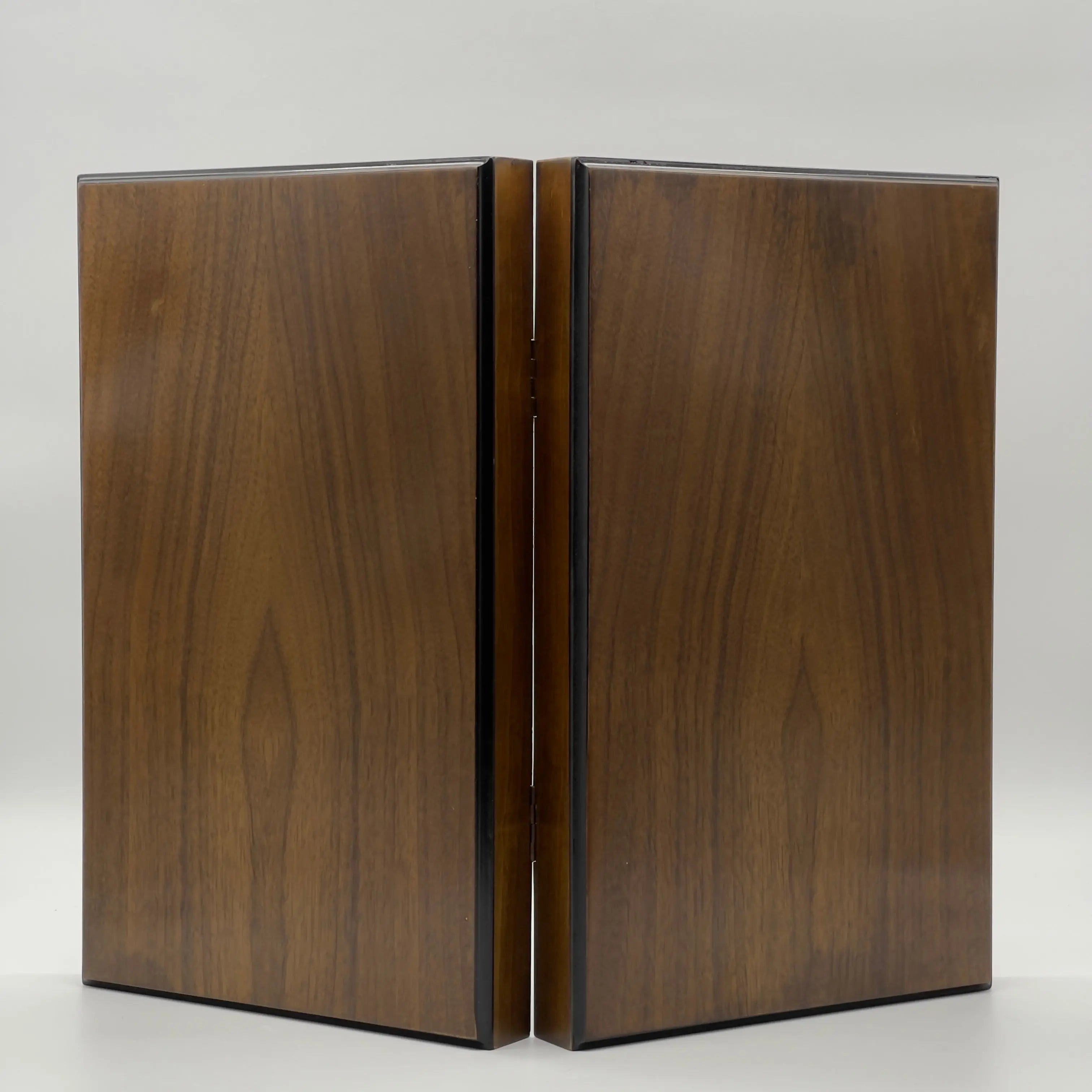 19.3" Personalized Natural Walnut Backgammon Set - Customized Backgammon Board Set