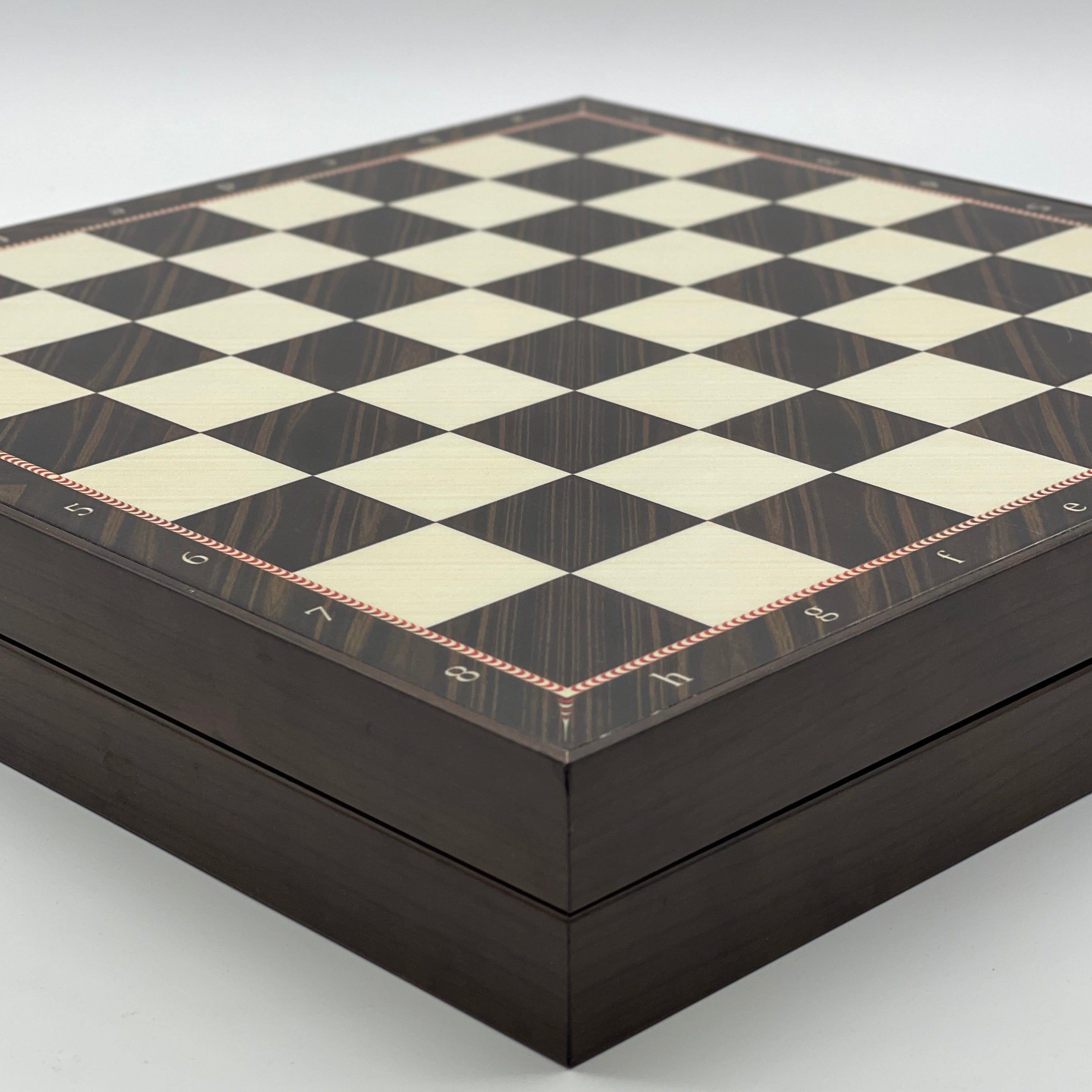 VIP Walnut Patterned Folding Chess Set With Crusaders Polyester Chess Pieces