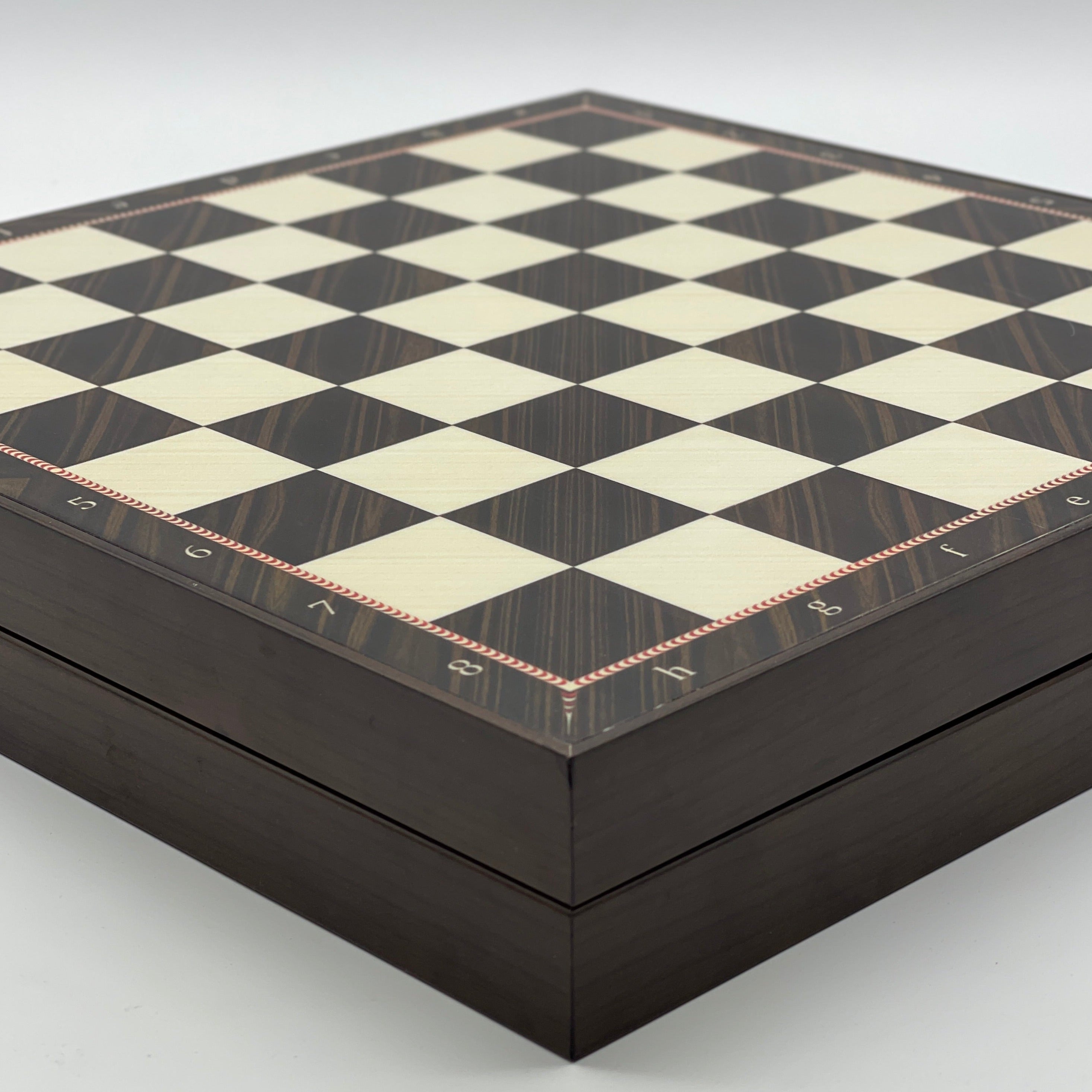 VIP Walnut Patterned Folding Chess Set With Zombies Polyester Chess Pieces