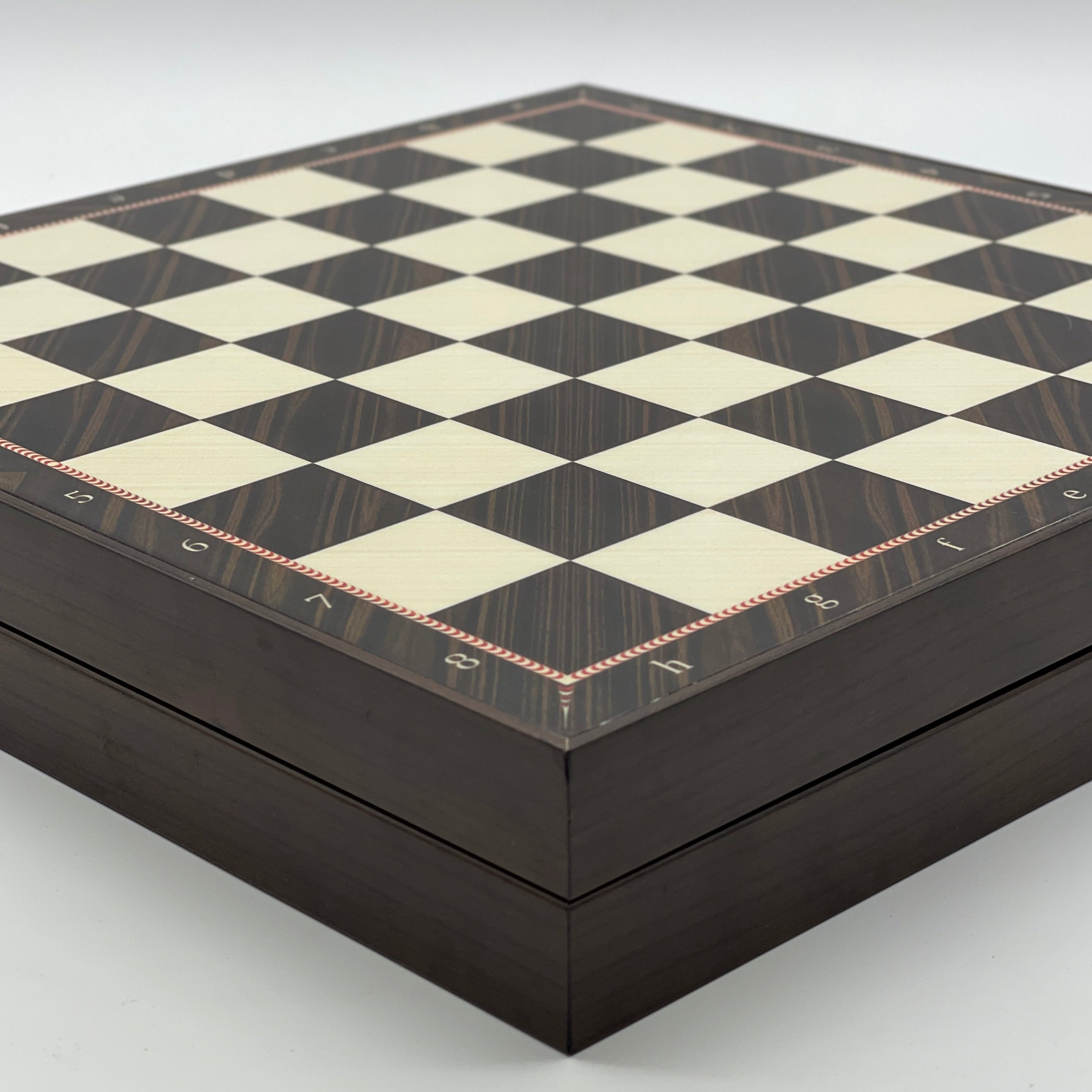 VIP Walnut Patterned Folding Chess Set With Egyptian Polyester Chess Pieces