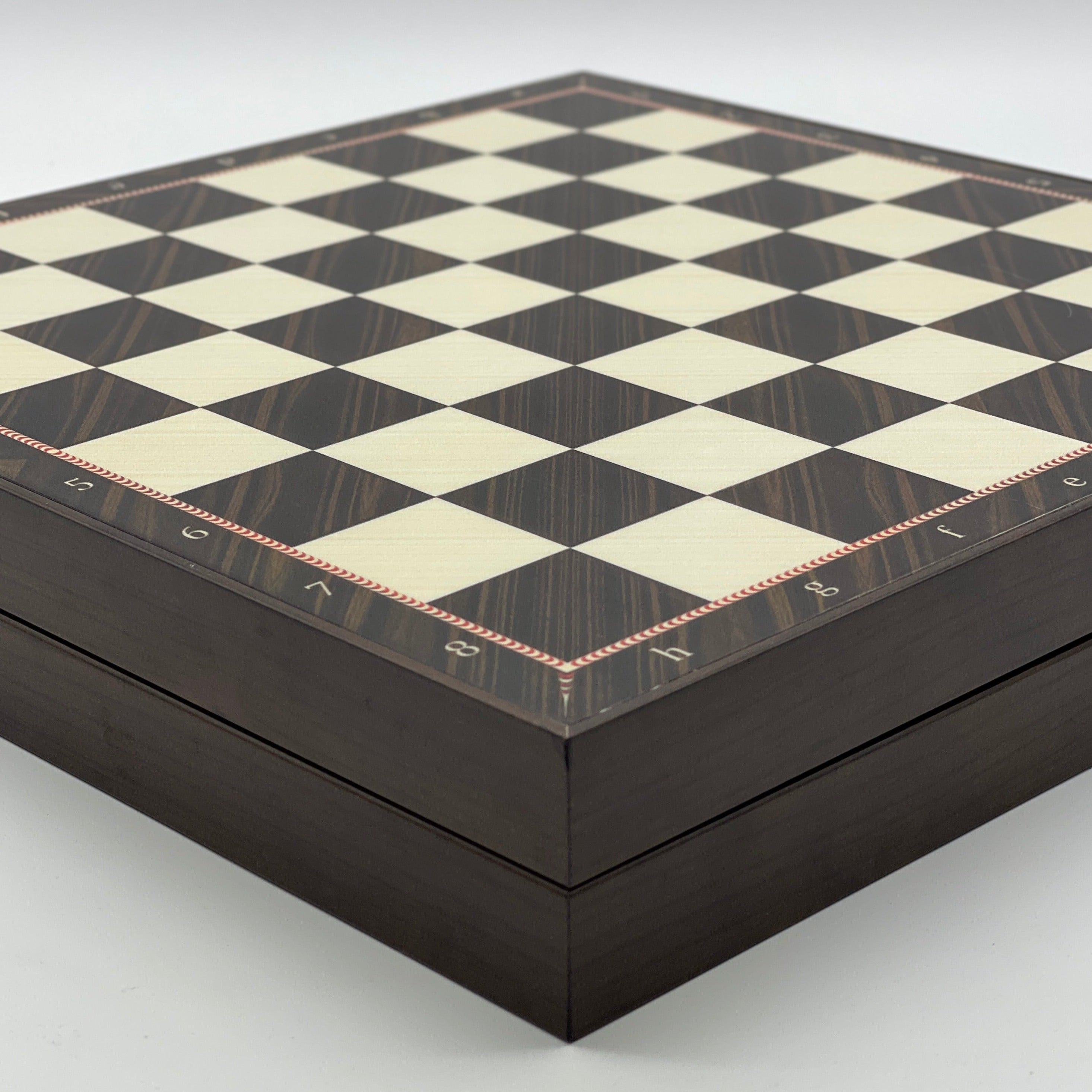 VIP Walnut Patterned Folding Chess Set With Camelot Polyester Chess Pieces