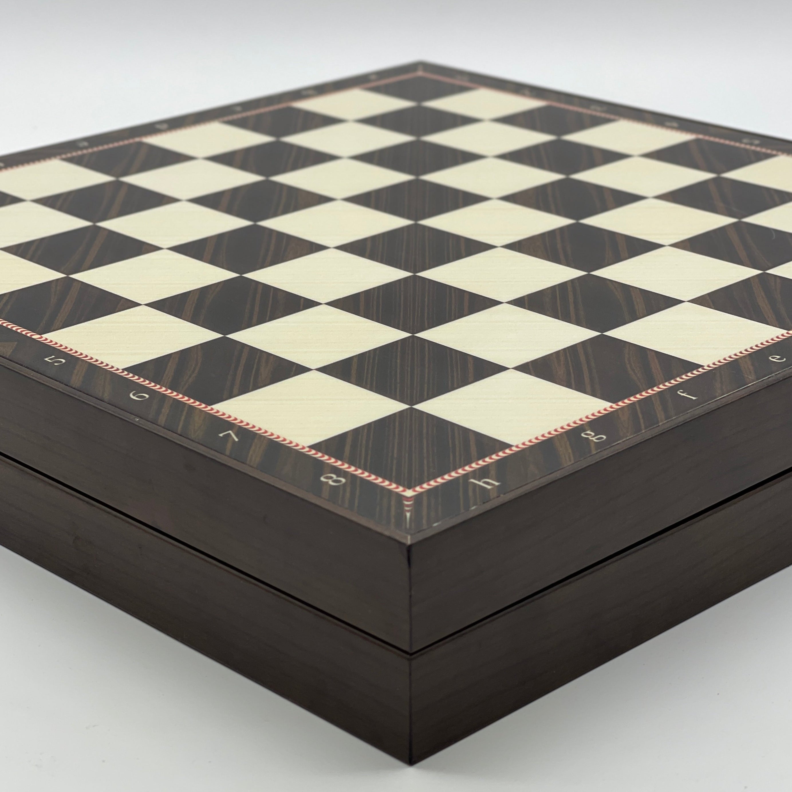 VIP Walnut Patterned Folding Chess Set With Crusaders Polyester Chess Pieces