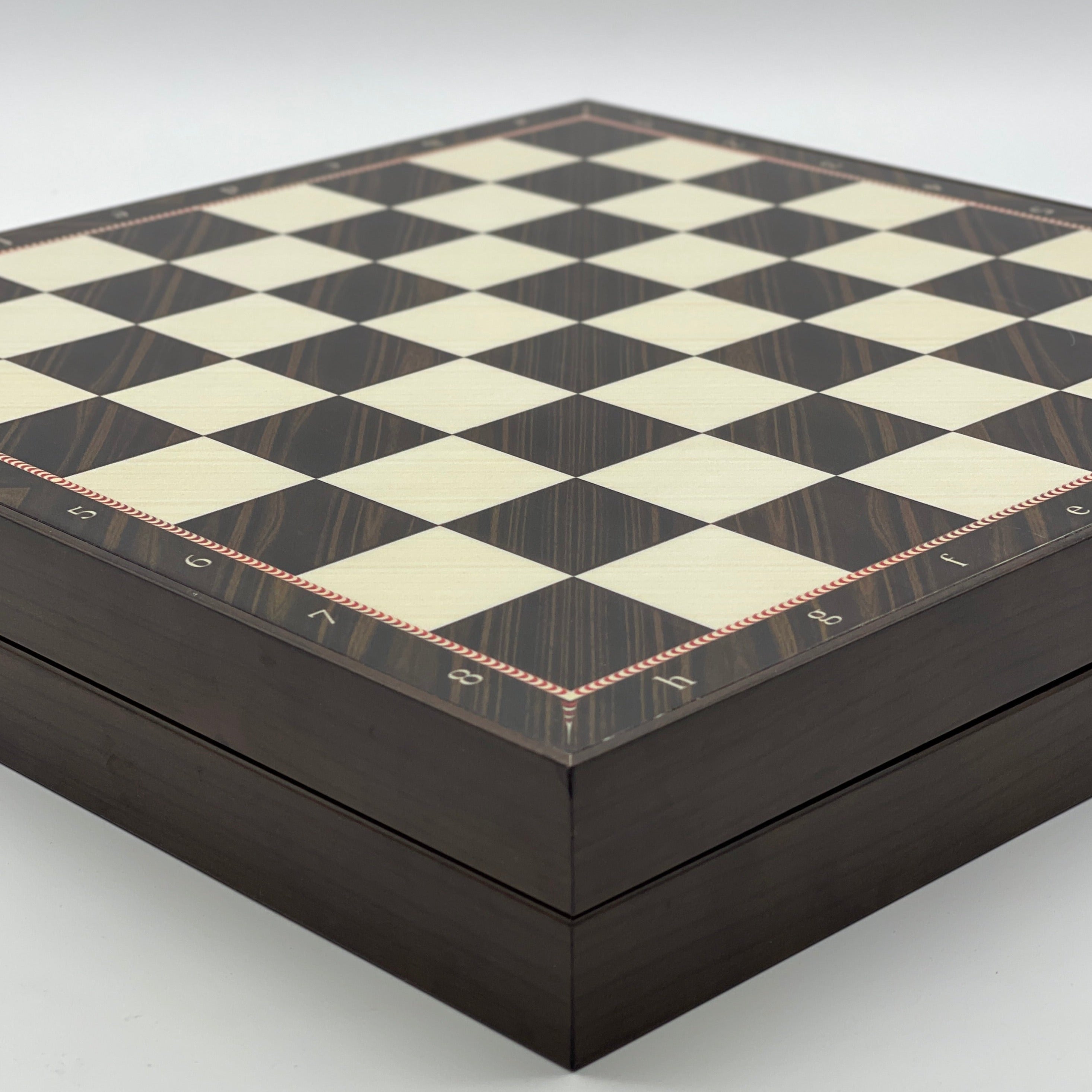 VIP Walnut Patterned Folding Chess Set With Zombies Polyester Chess Pieces
