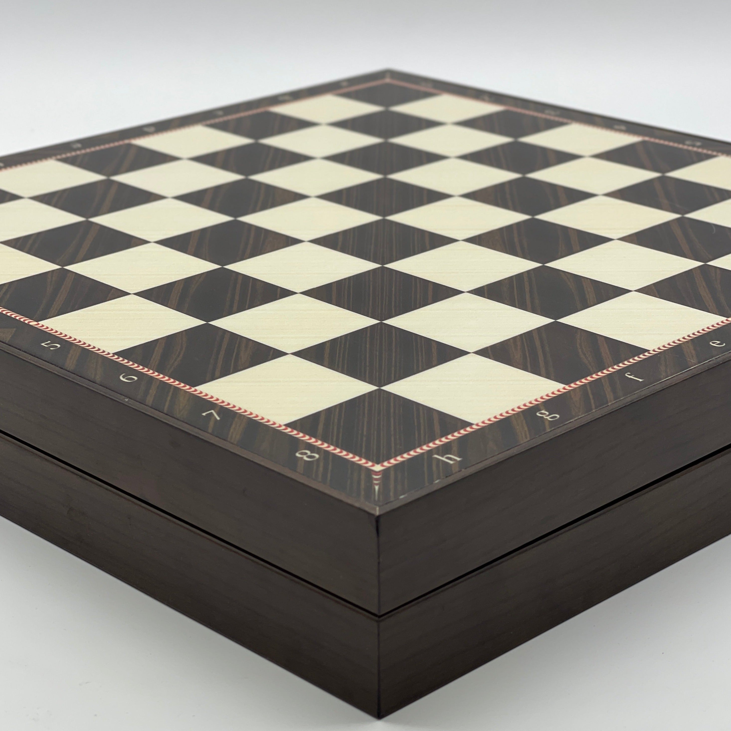 VIP Walnut Patterned Folding Chess Set With Crusaders Polyester Chess Pieces