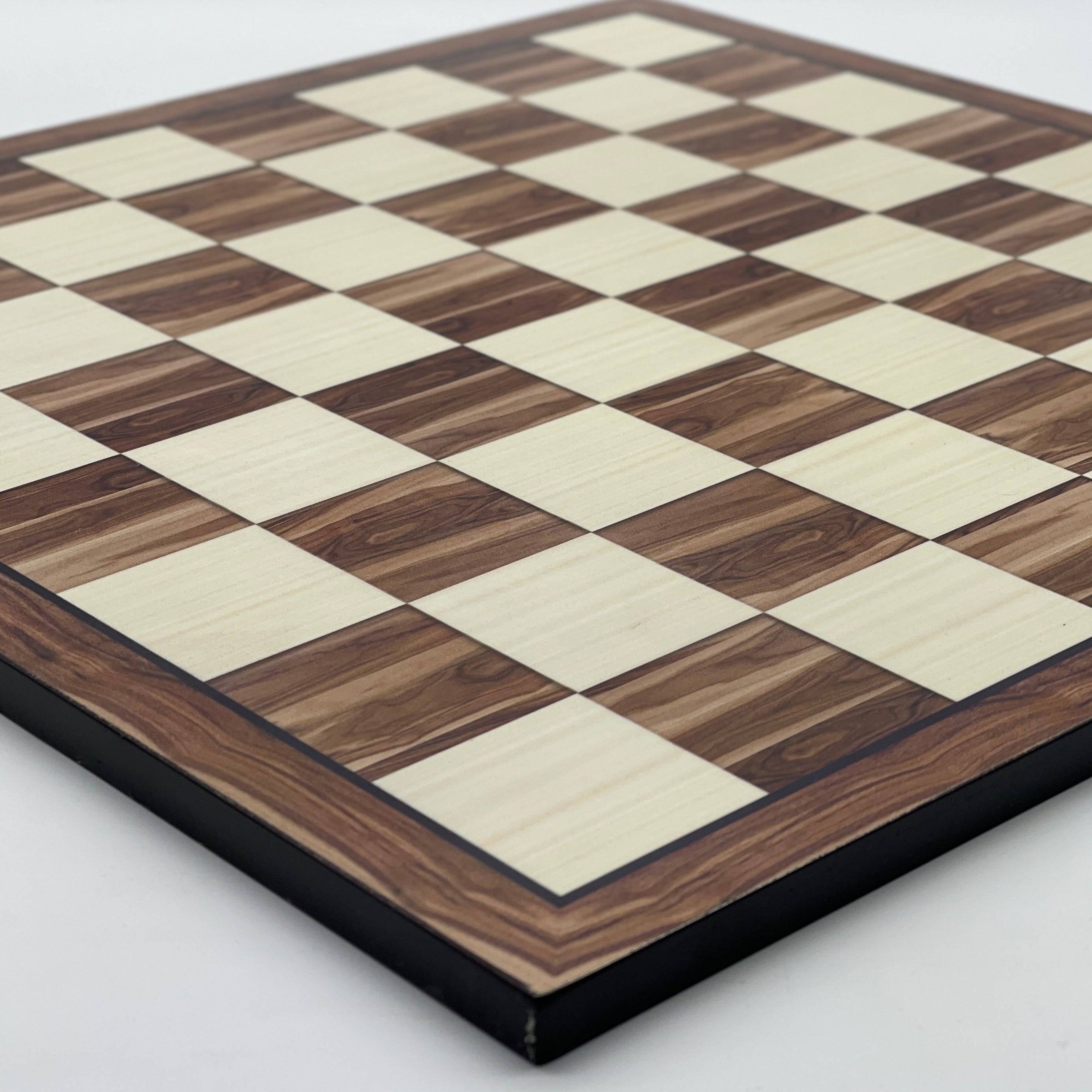 Large Brown Marble Pattern Chess Board With Egyptian Polyester Chess Pieces