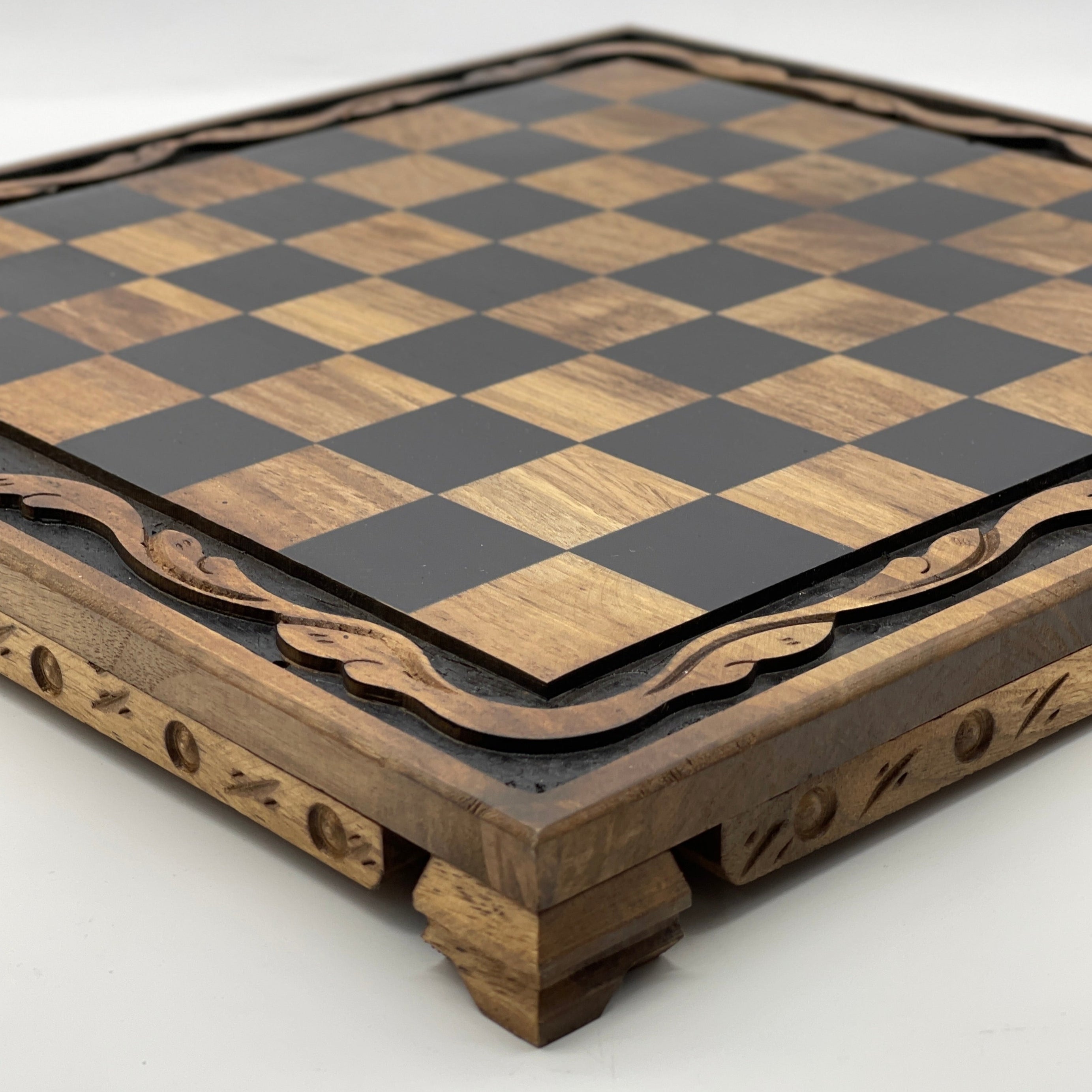 Handmade Wooden Chess Set With Crusaders Gallipoli Campaign Chess Pieces