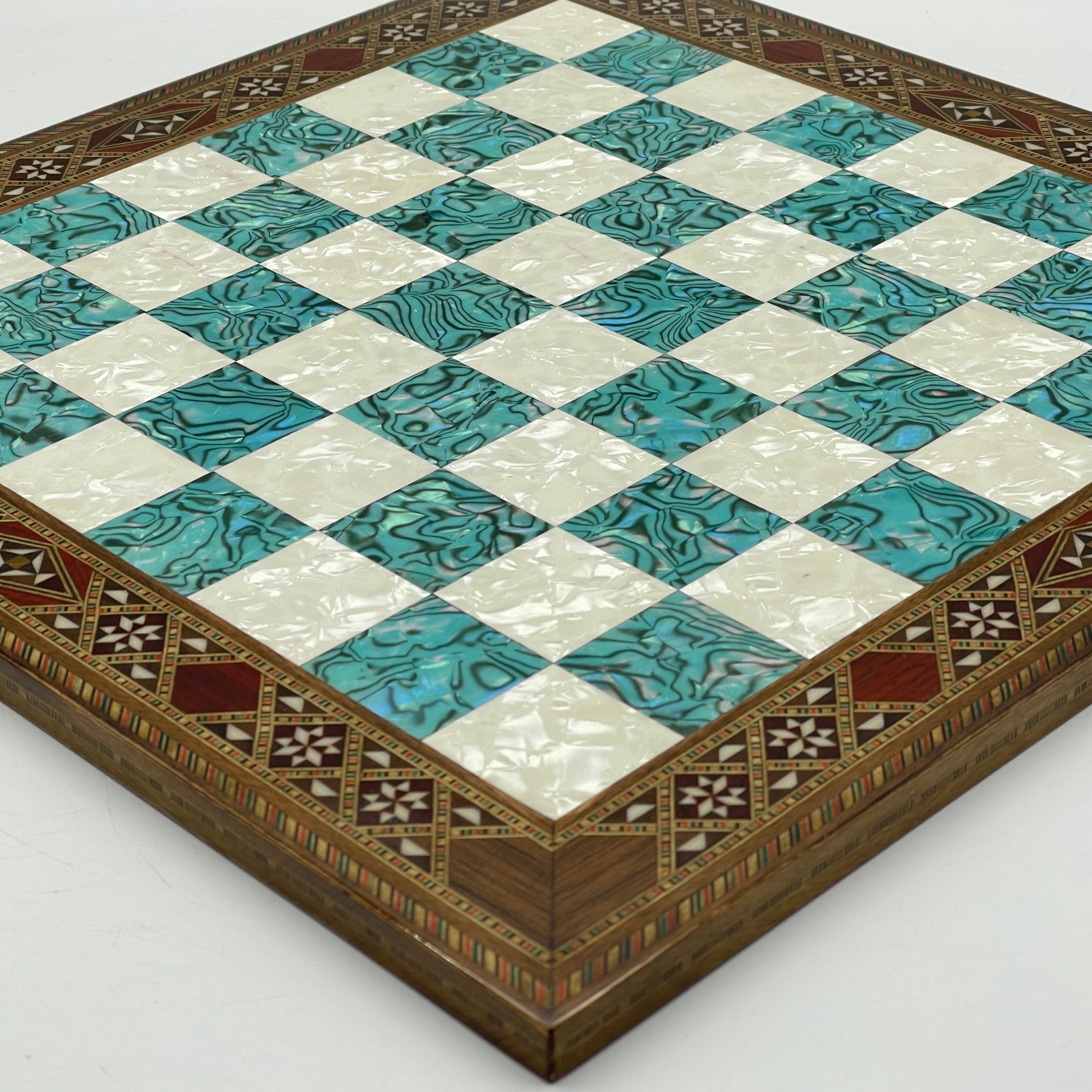 Haintpoint Romans Metal Chess Pieces with Luxury Wooden Chess Board Set