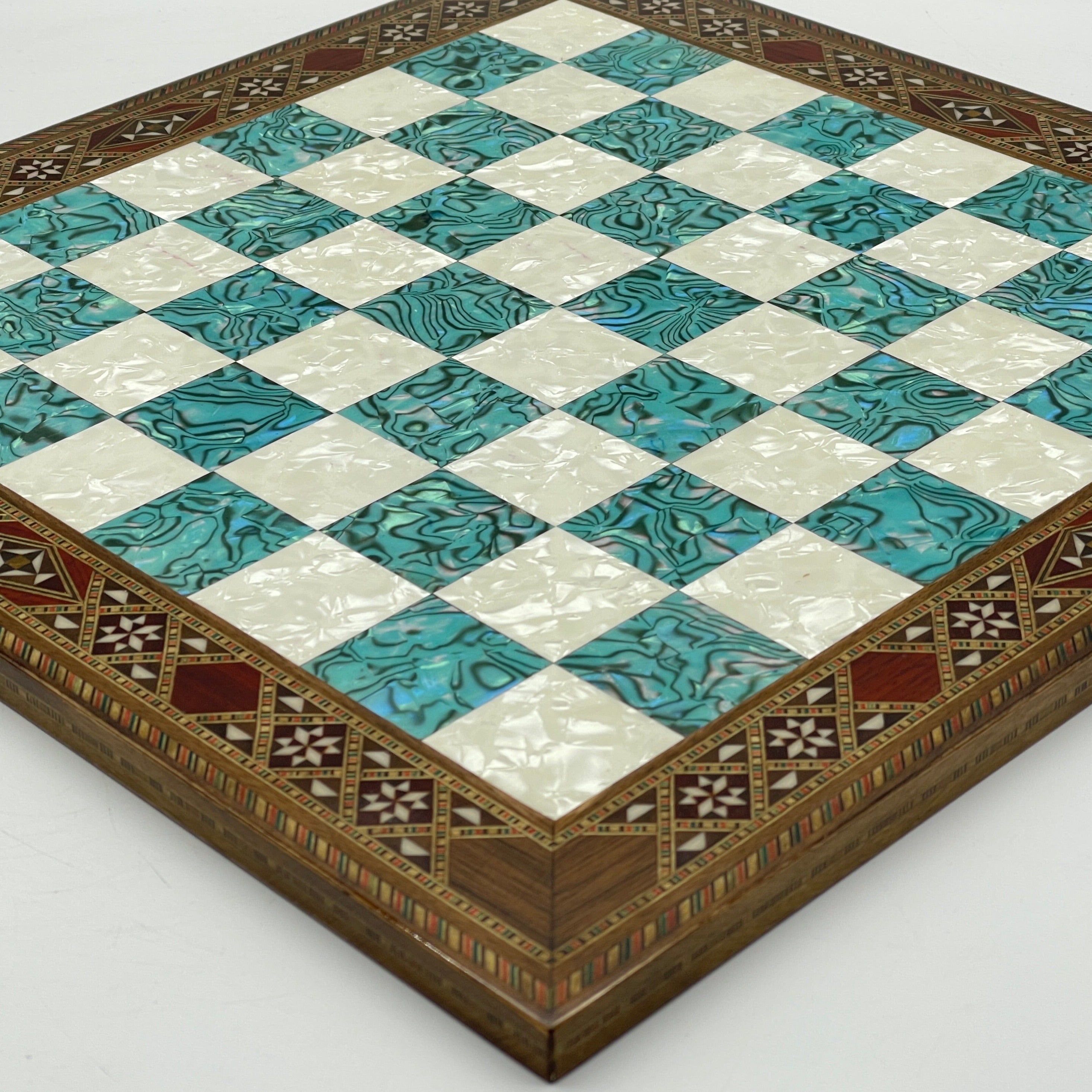 Haintpoint Romans Metal Chess Pieces with Luxury Wooden Chess Board Set