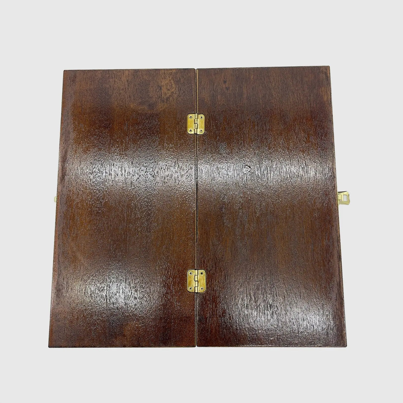 12" Medium Handmade Pattern Luxury Wooden Folding Blue Chess Board