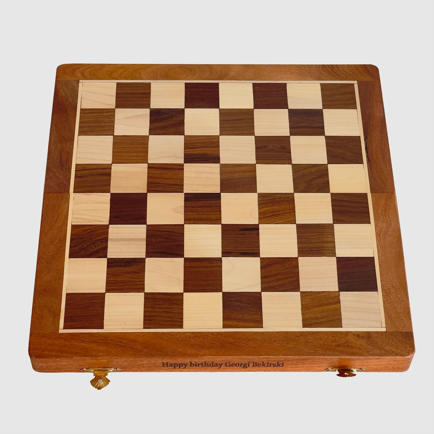 12" Inches Solid Wood Magnetic Travel Chess Set, Ideal Gift for Her and Him