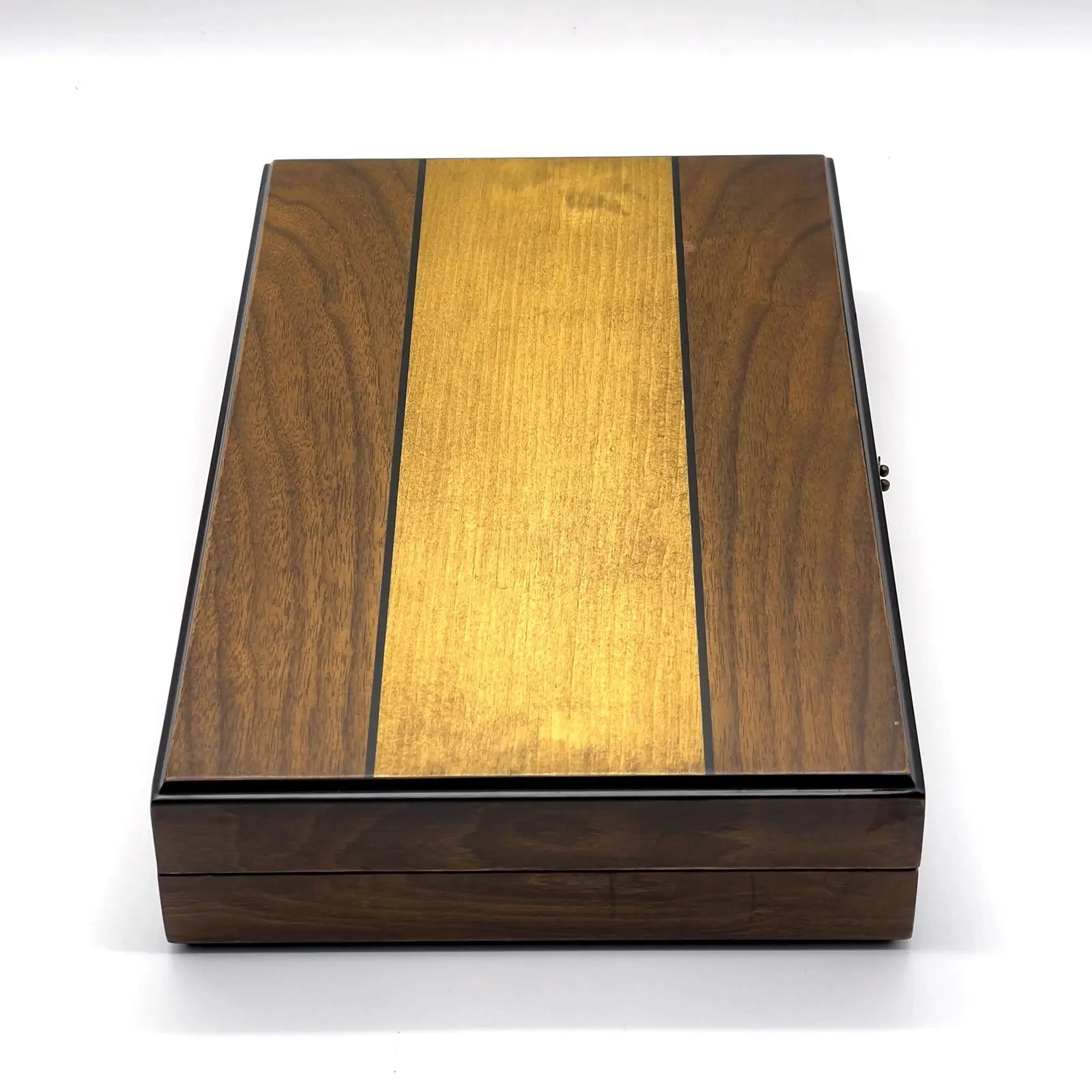 19.3" Massive Handmade Brown Wooden Backgammon Set