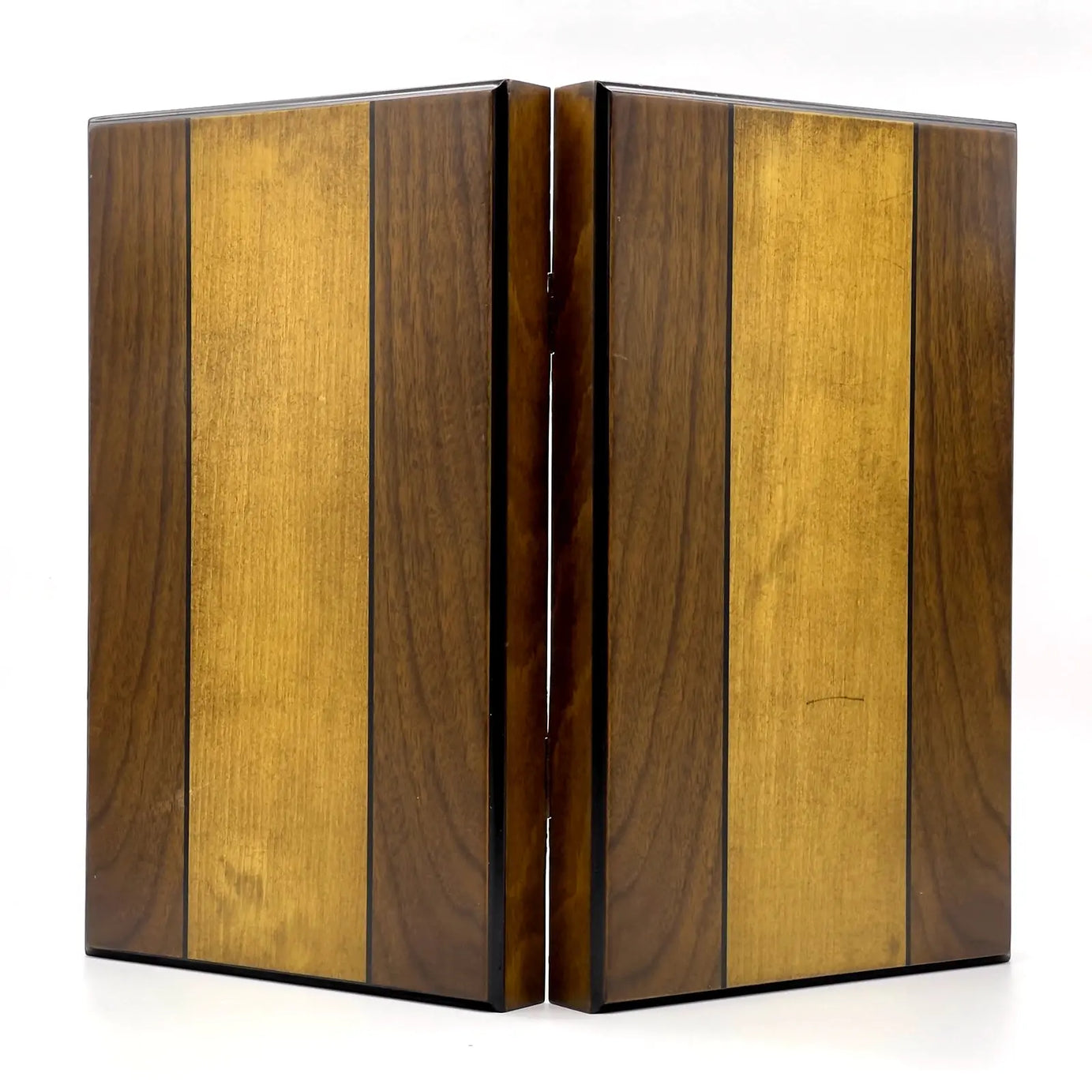 19.3" Massive Handmade Brown Wooden Backgammon Set