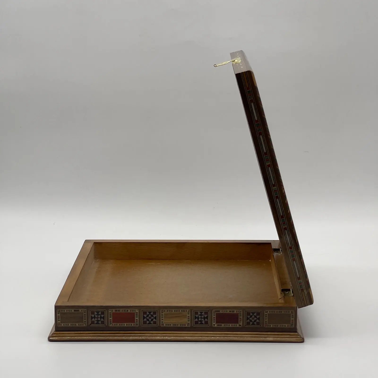 11" Small Brown Handmade Storage Luxury Wooden Chess Board