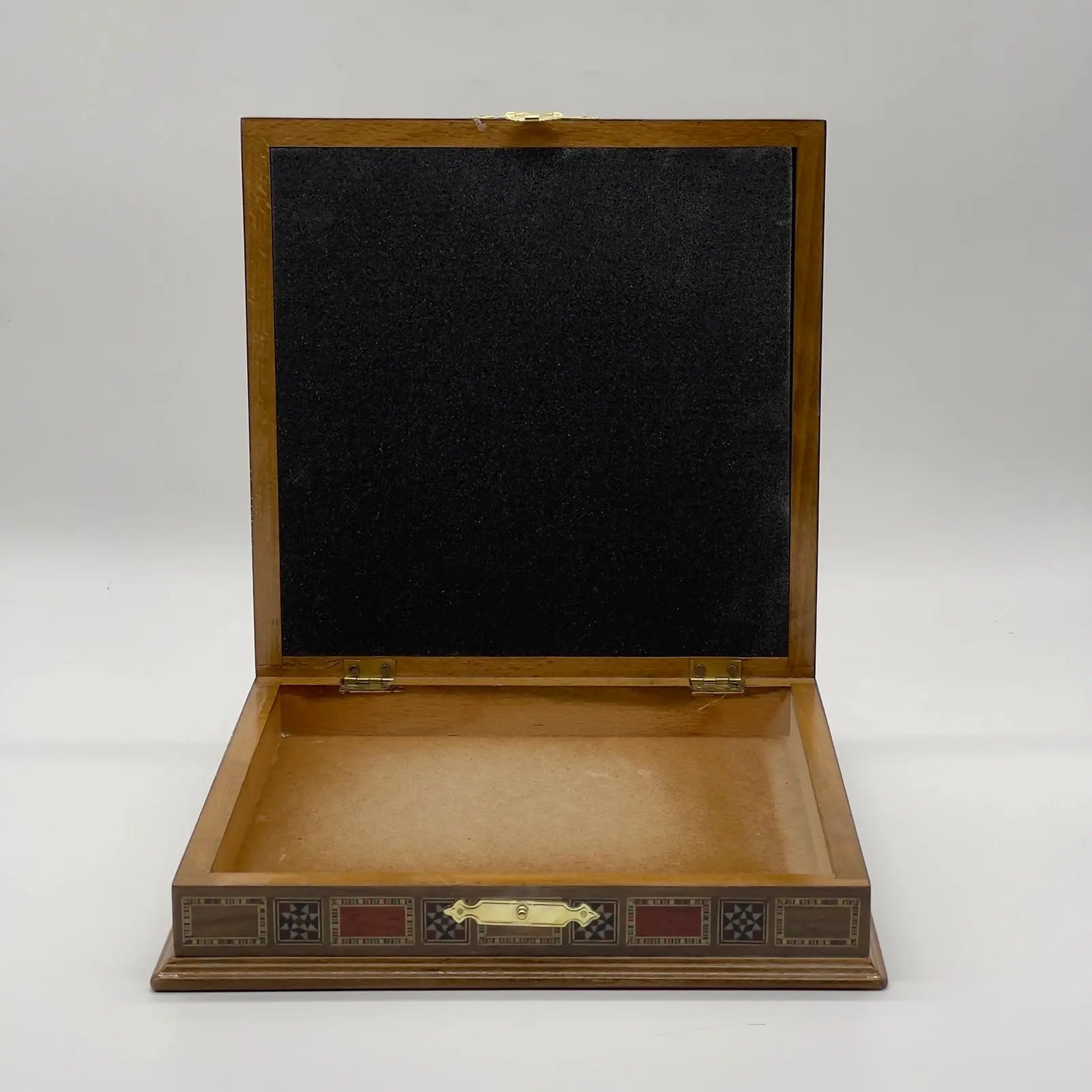 11" Small Brown Handmade Storage Luxury Wooden Chess Board