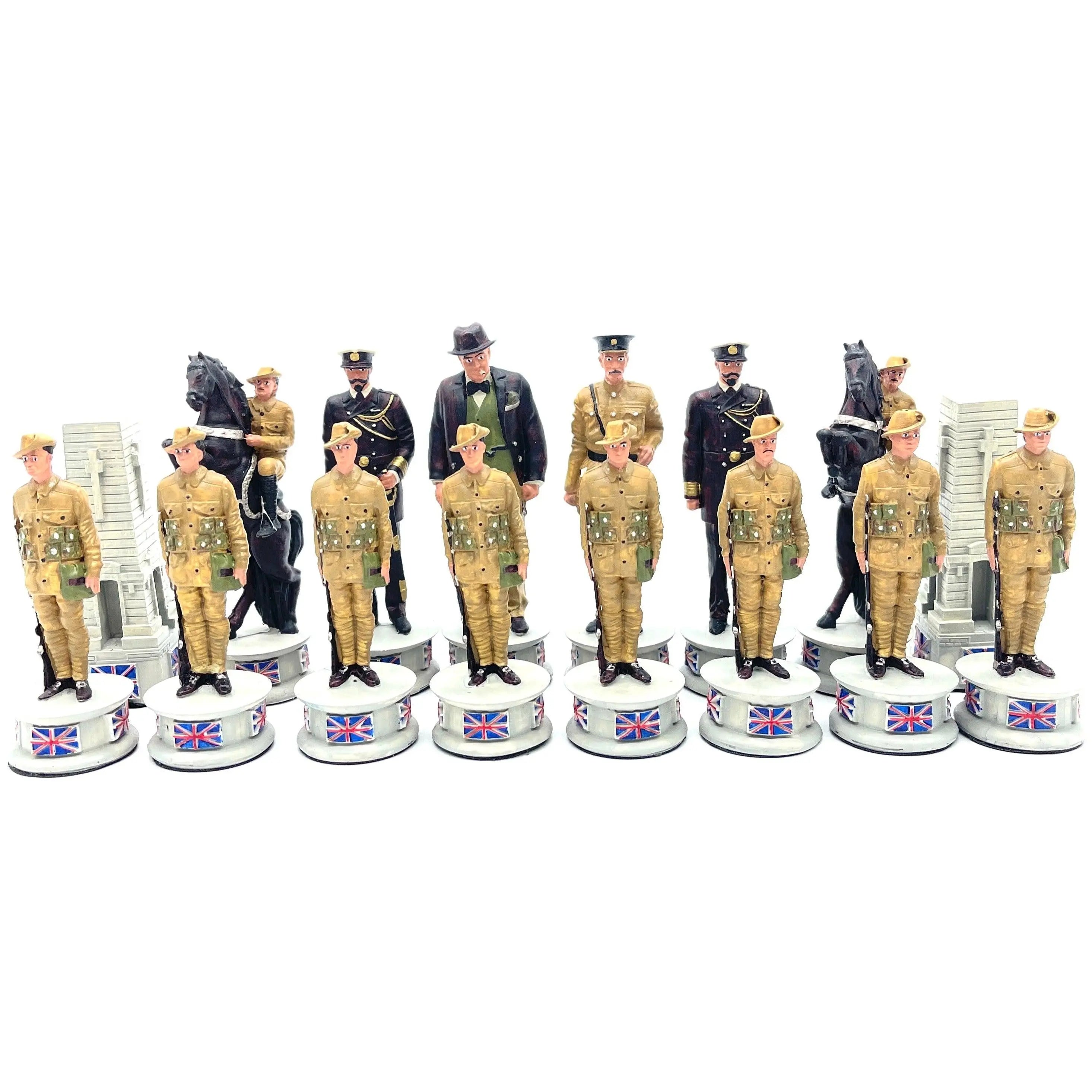 Hand painted Polyester Special Gallipoli Campaign Chess Pieces Set - AsyaWoodArt