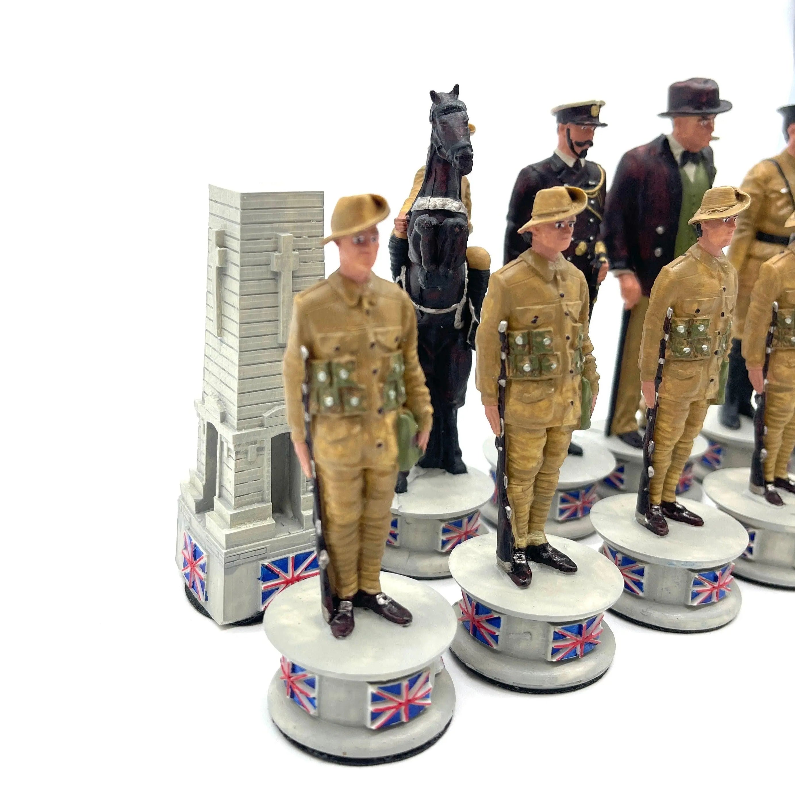 Hand painted Polyester Special Gallipoli Campaign Chess Pieces Set - AsyaWoodArt